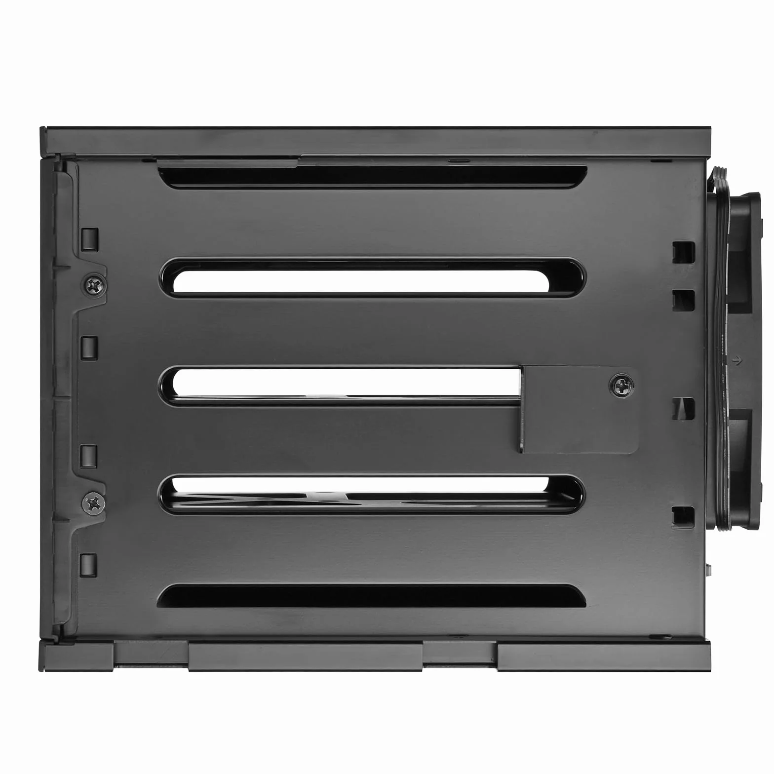 SilverStone Technology SST-FS304B-V, trzy kieszenie na urządzenia 5,25 cala na cztery 3,5-calowe gniazda SAS 12 G/SATA 6 Gbit/s z obsługą 9,5 mm Slim ODD