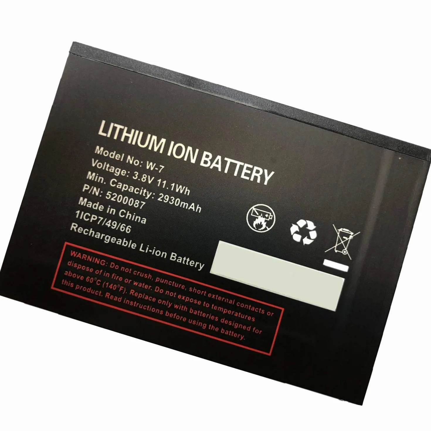 Zapasowy akumulator W-7 3,8 V 2930 mAh kompatybilny z Netgear W-7 Telstra Advance III (Netgear 810S), Advanced II (Netgear 790S)