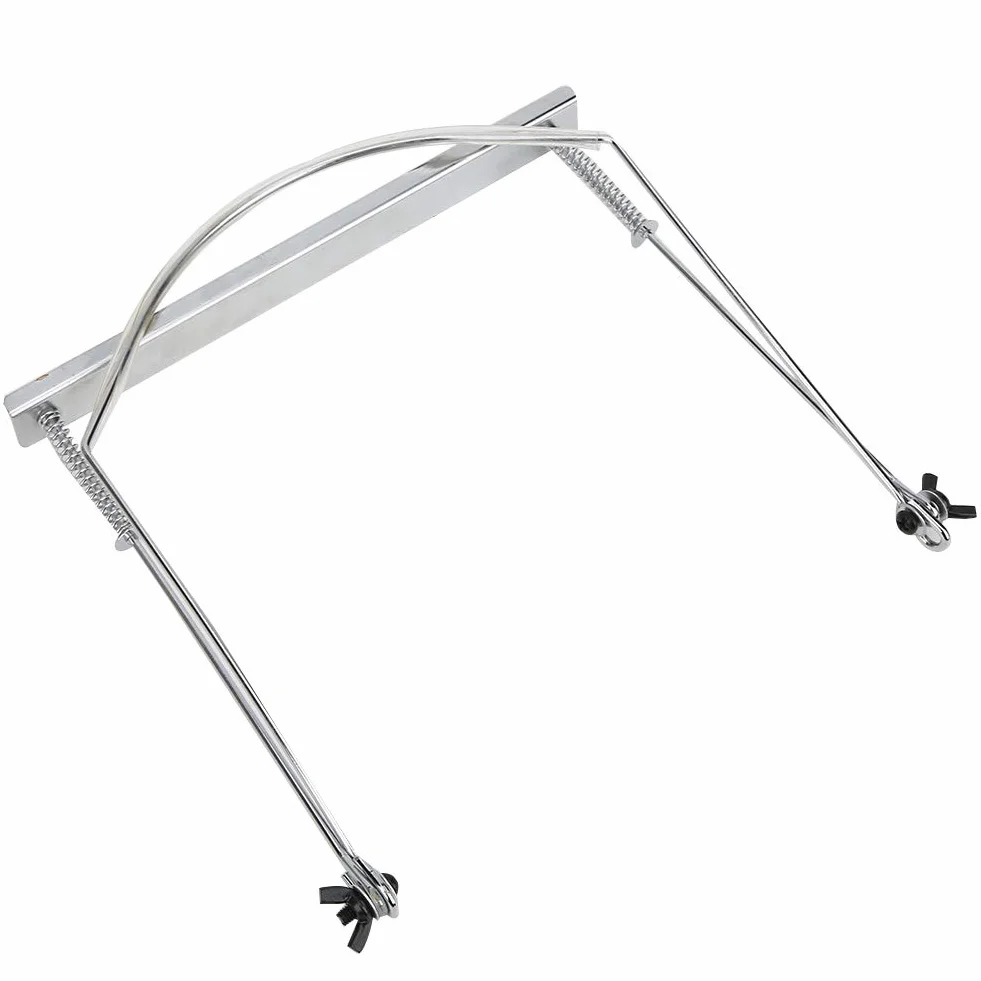 Statyw pod harmonijkę 24-otworowy metalowy uchwyt na harmonijkę z regulowaną szyjką Akcesoria muzyczne do instrumentów dętych (czarny, srebrny, złoty) (srebrny)