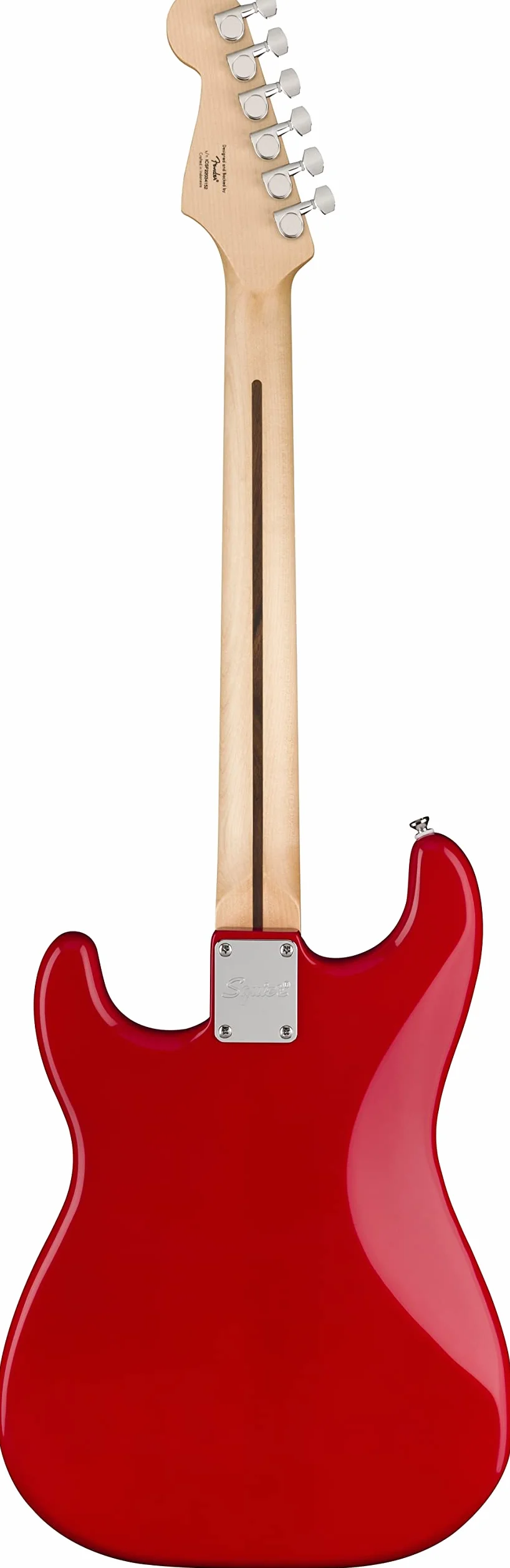 Squier by Fender Sonic Stratocaster HT, gitara elektryczna, podstrunnica laurowa, biała płyta ochronna, czerwona torino