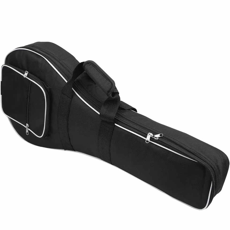 Podwójne wzory na zamek błyskawiczny Części mandoliny, duża boczna kieszeń na mandoliny, użyj dla początkujących miłośników mandoliny