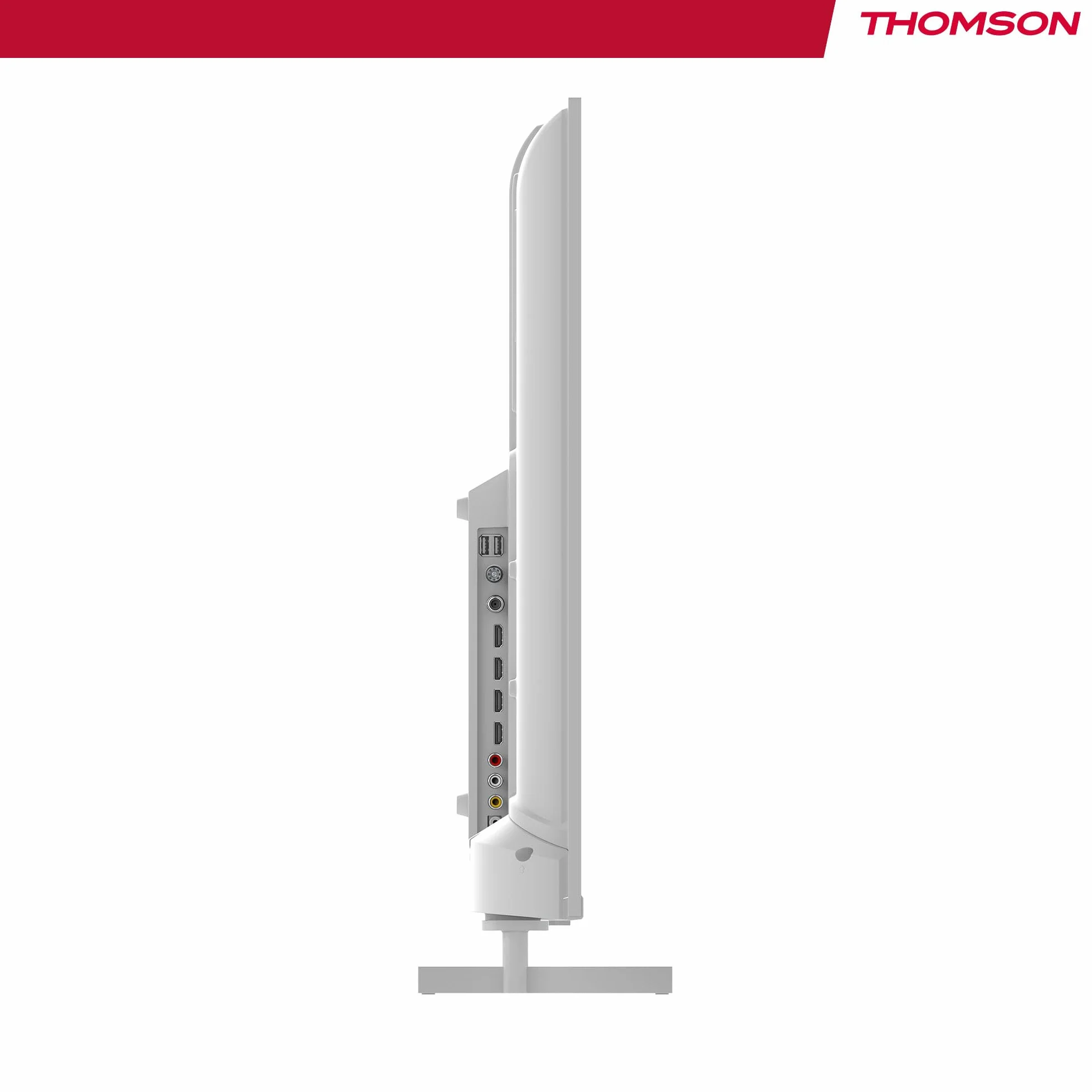 THOMSON 43 calowy (109 cm) 4K Ultra HD Biały Smart Android TV, Google Assistant, Wi-Fi, Dolby Digital, Bluetooth, Triple-Tuner (Kabel/Satelita/Antena), HDMI, CI+, A+ Płyta – 43UA5S13W