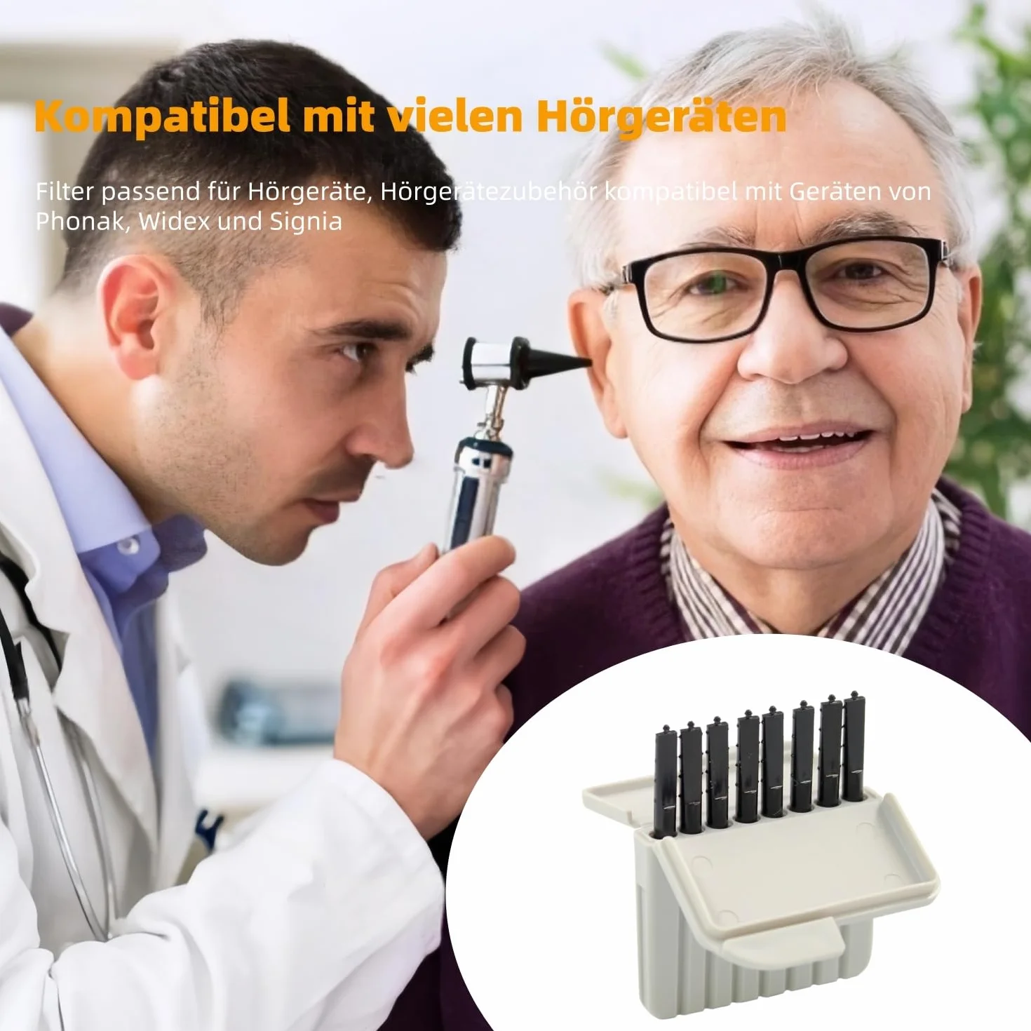 Filtr cerumowy CeruSafe 2 sztuki do aparatów słuchowych kompatybilny z CeruStop Phonak Widex Signia