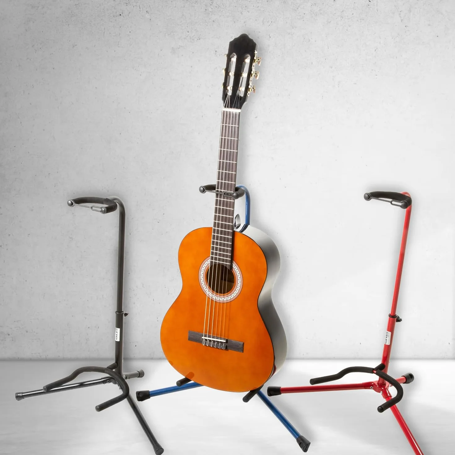 Bsx 518050 klasyczny stojak na gitarę akustyczną i elektroniczną - czarny