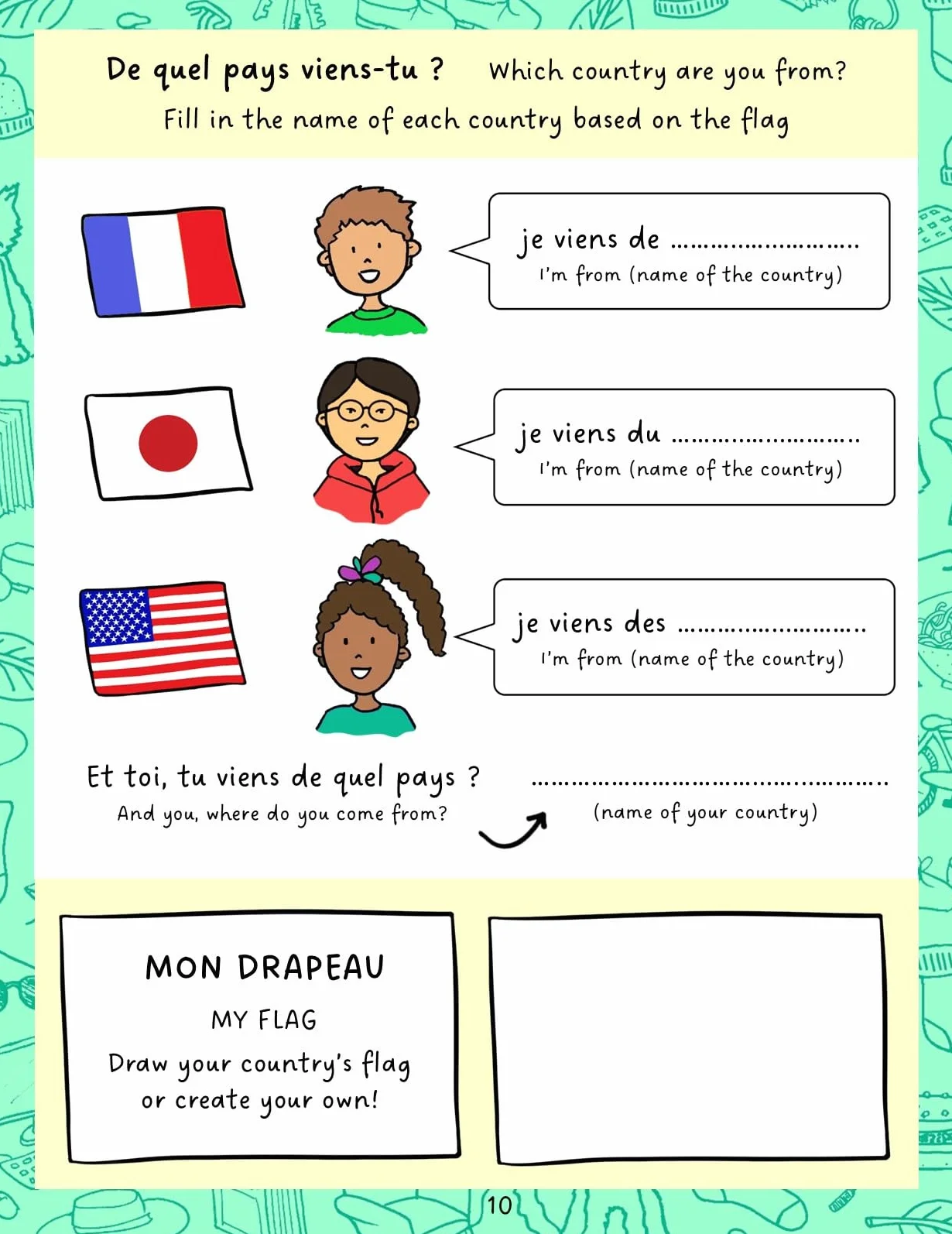 Easy French for Children 2: Activity Book For Beginners With Online Videos - Ages 6+