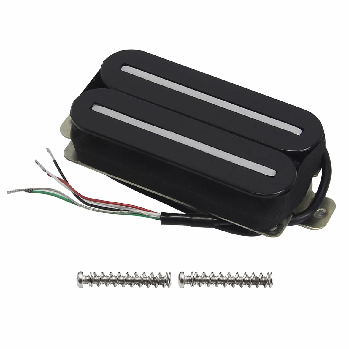 FLEOR High Output Pickup Dual Hot Rail Humbucker przetworniki 14-15K Bridge Pickup Ceramiczny przetwornik do gitary elektrycznej Humbucker, czarny