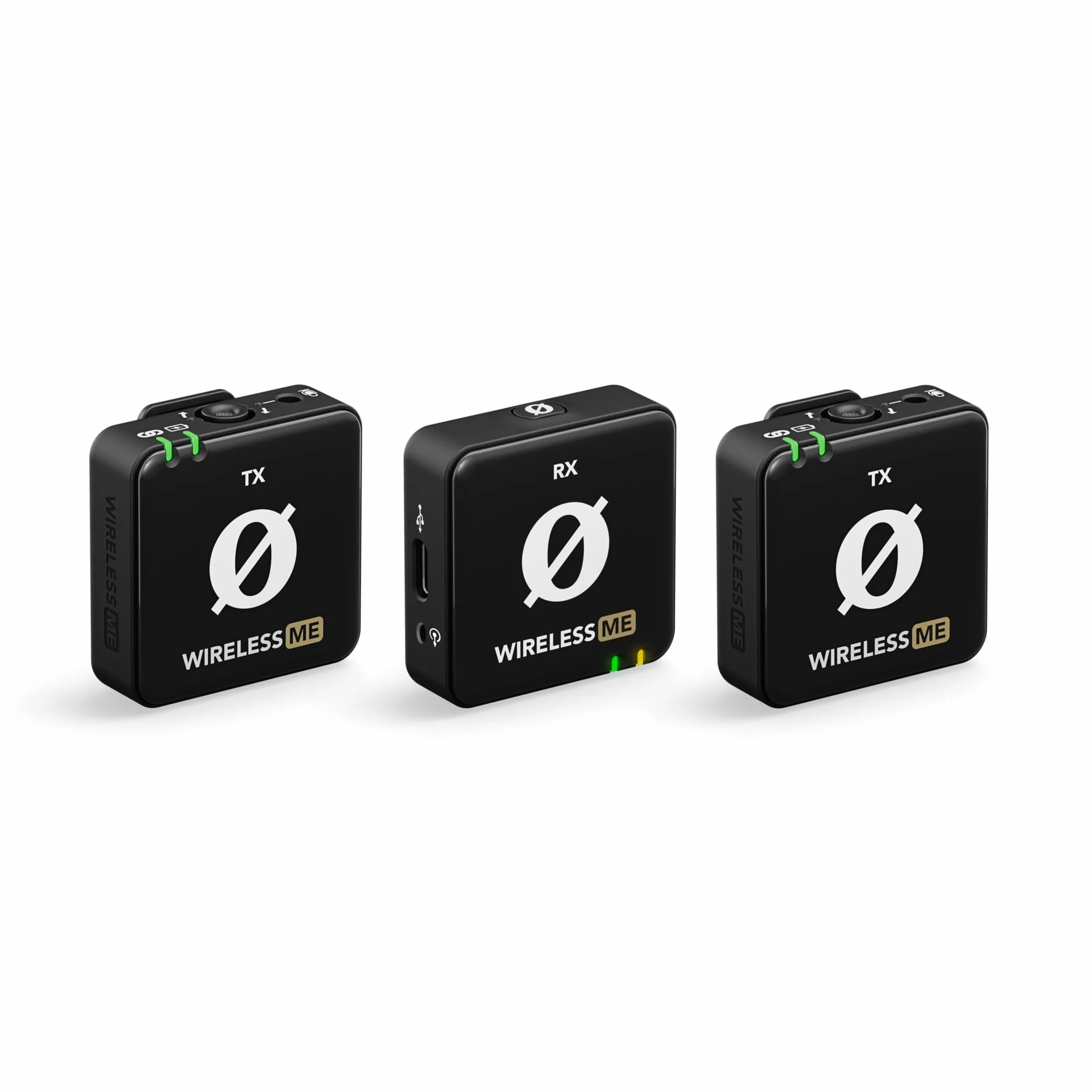 RØDE Wireless ME Dual Set - Ultrakompaktowy bezprzewodowy system mikrofonów z GainAssist, zasięgiem 100 m do filmów, wywiadów i treści (Czarny)