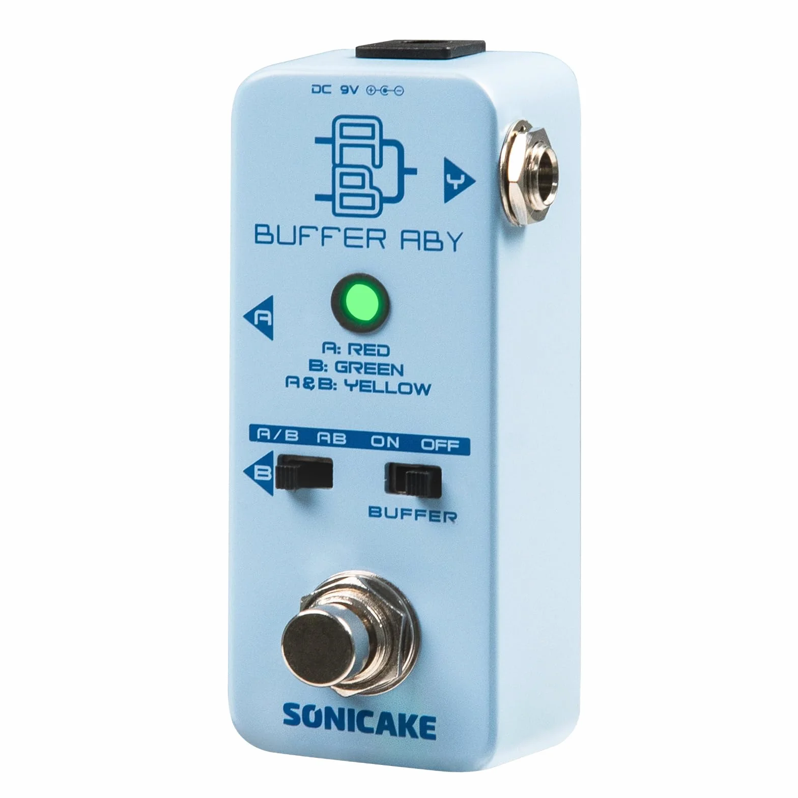 SONICAKE Line Selector AB przełącznik mini efektów gitarowych True Bypass z Buffer ABY