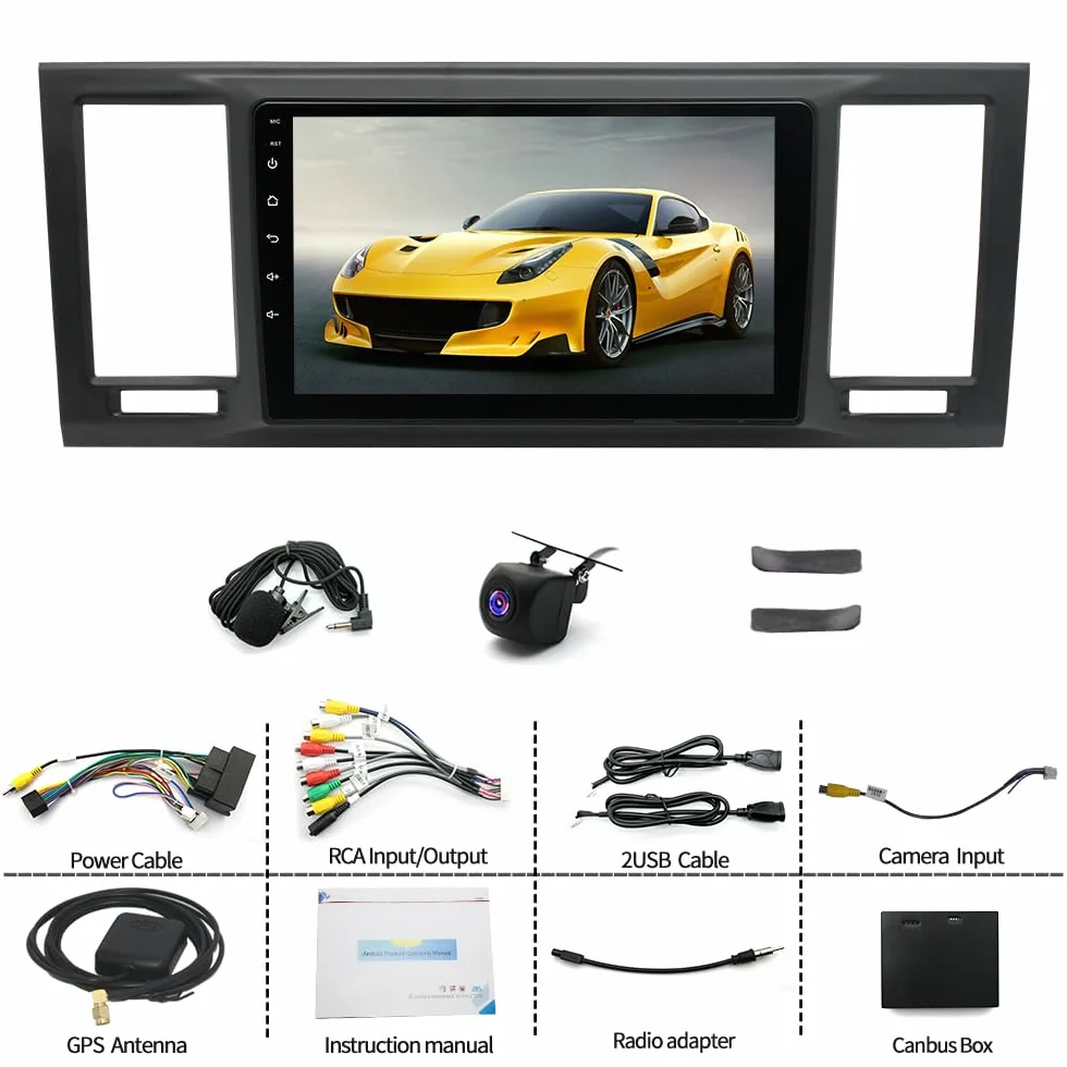 4 + 64 G Android 13 radio samochodowe do T6 Transporter Multivan 2016-2022 Carplay, ekran dotykowy o przekątnej 9 cali, bezprzewodowy Carplay, Android Auto Radio, Bluetooth, WiFi, GPS, HiFi RDS, FM