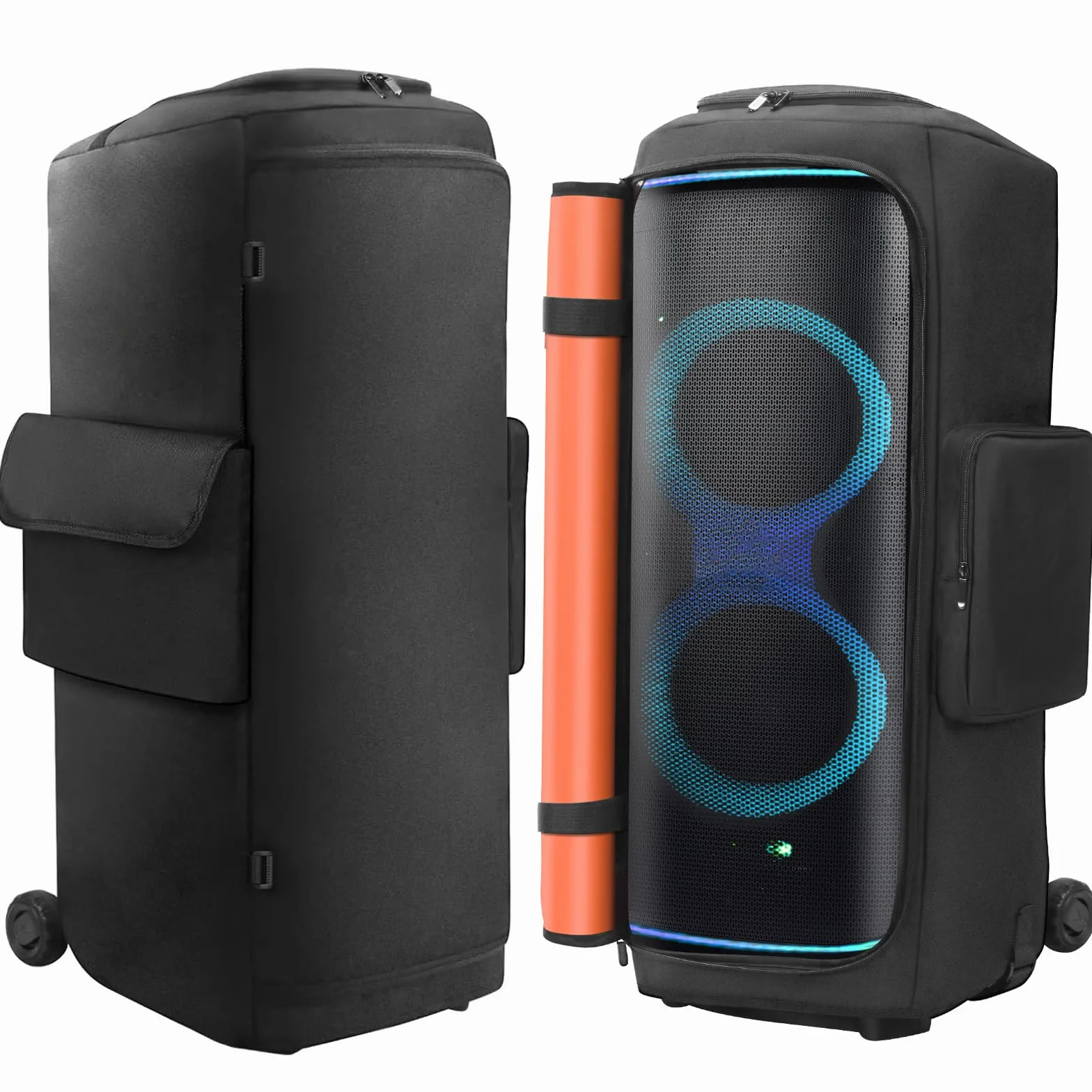 Etui OURHZTB do głośnika JBL PartyBox 720, przenośny głośnik na imprezy, osłona przeciwpyłowa do podróży, etui ochronne do przechowywania z kieszonkami na JBL PartyBox 720 i akcesoria
