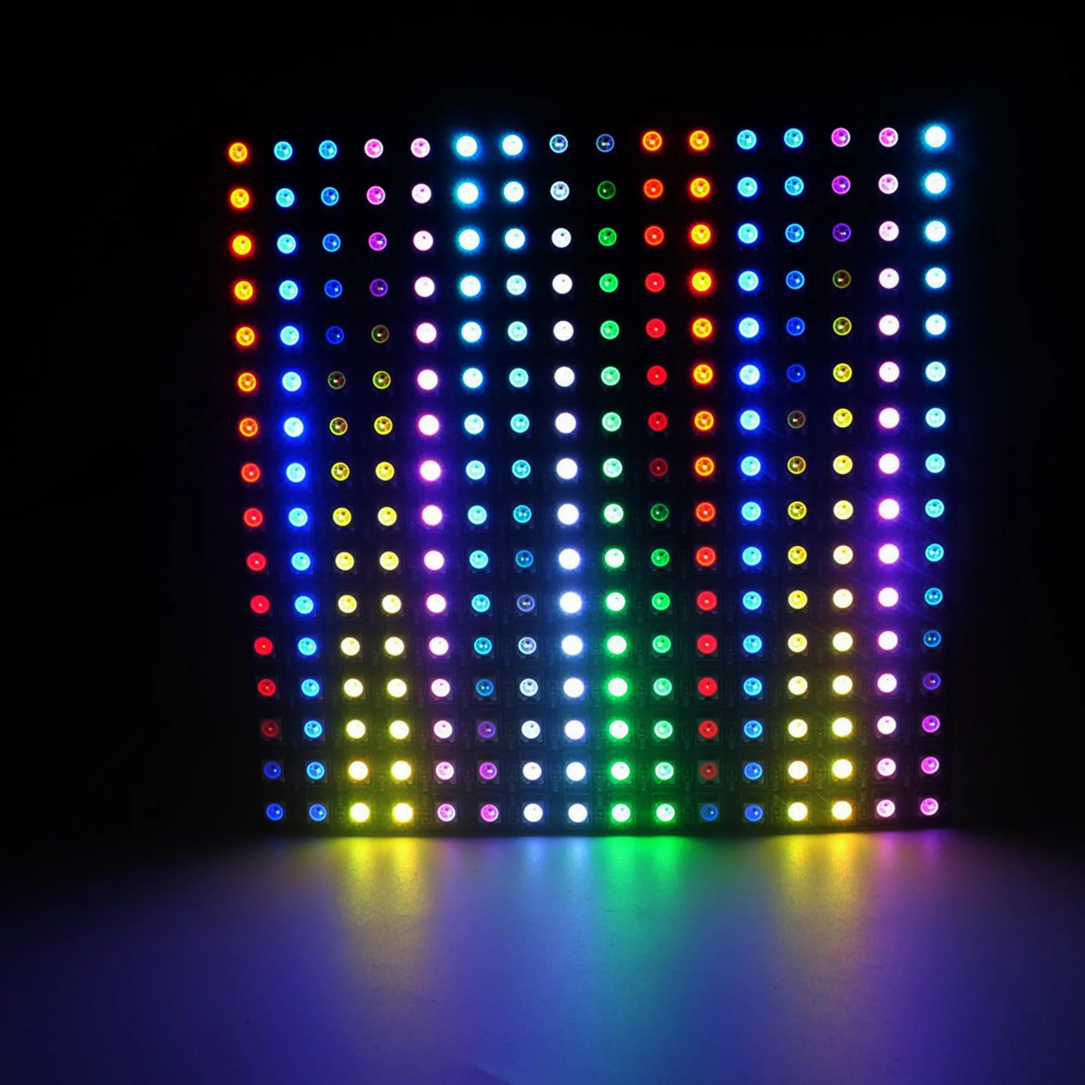 Joycabin 4 sztuki 64 bitów WS2812 panel matrycowy LED, 8 x 8 5050 LED, wbudowany sterownik, kolorowe światło, płyta rozwojowa kompatybilna z Arduino Raspberry Pi