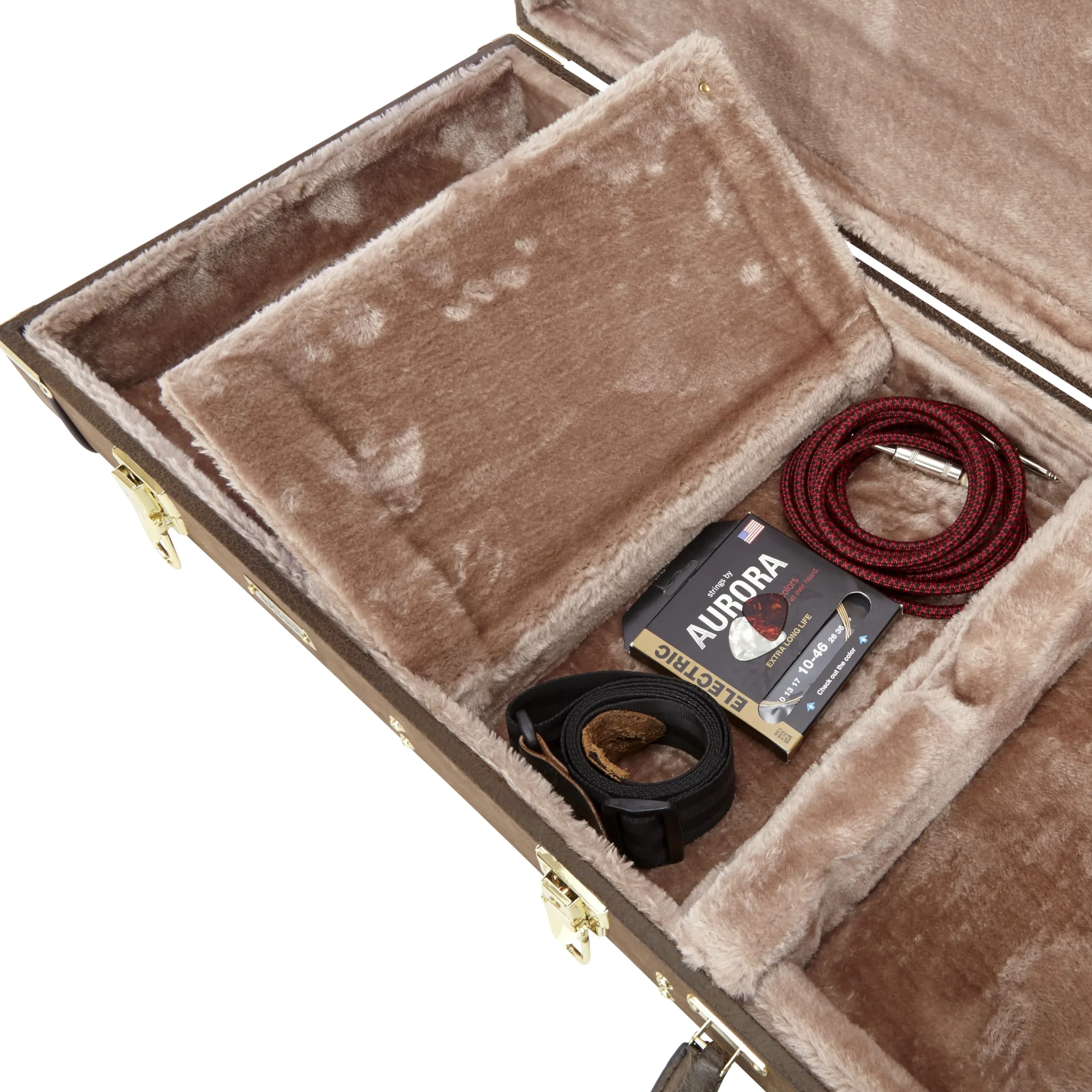 Gator Cases Deluxe walizka na gitarę standardową elektryczną w stylu vintage, brązowa (GW-ELECT-VIN)