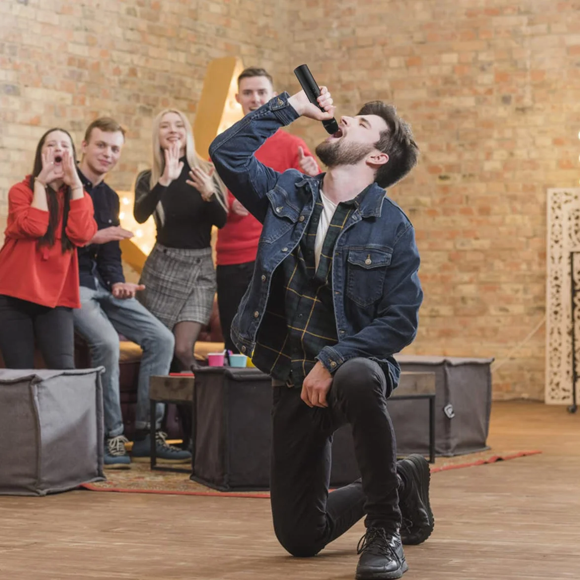 Bezprzewodowy mikrofon do karaoke Bluetooth, przenośny ręczny głośnik, maszyna do karaoke KTV