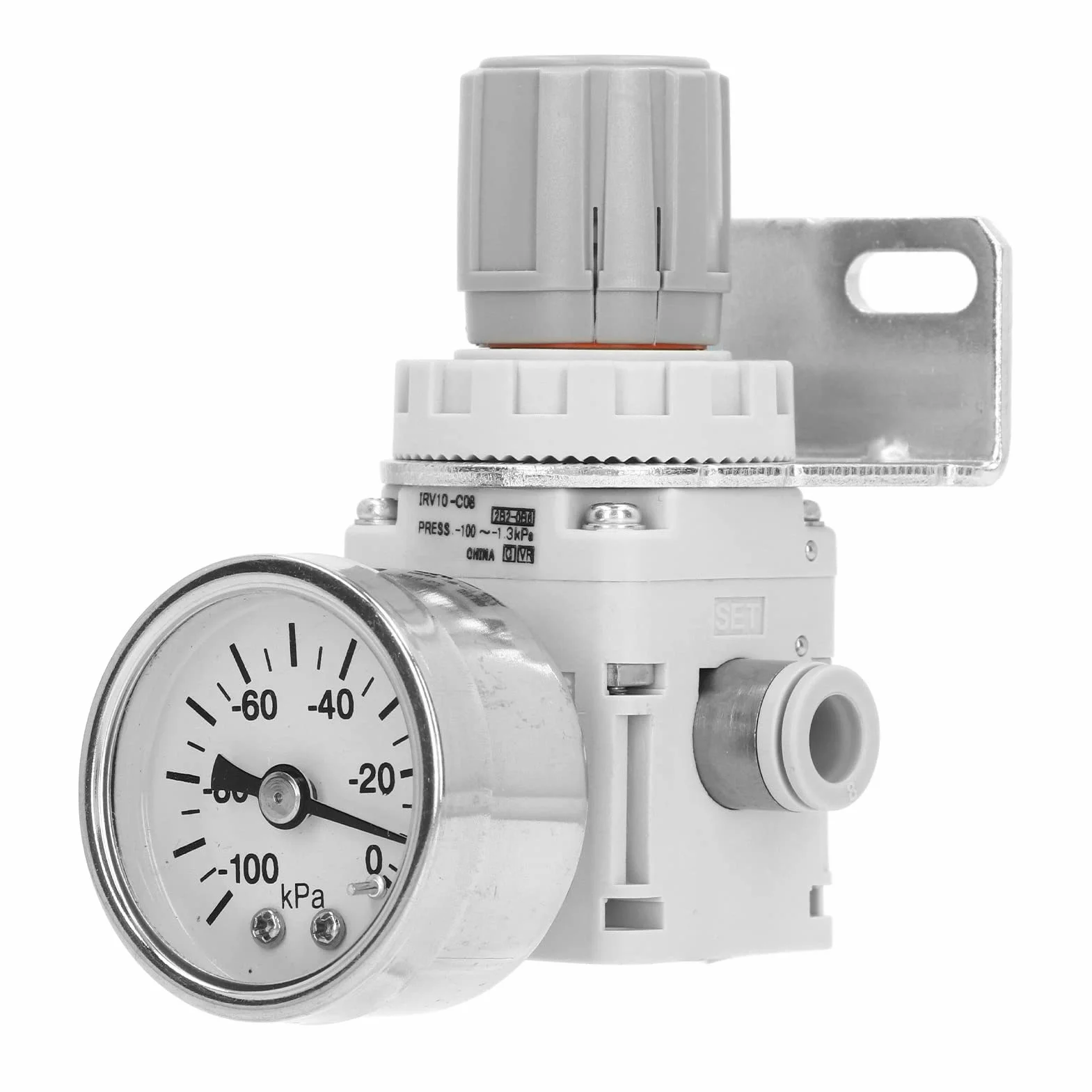 Pneumatyczny Regulator Ciśnienia -100 do 1,3 kPa, 80 cm, Zawór Regulacji Podciśnienia, Samoblokujący, Precyzyjna Regulacja dla Systemów Pneumatycznych