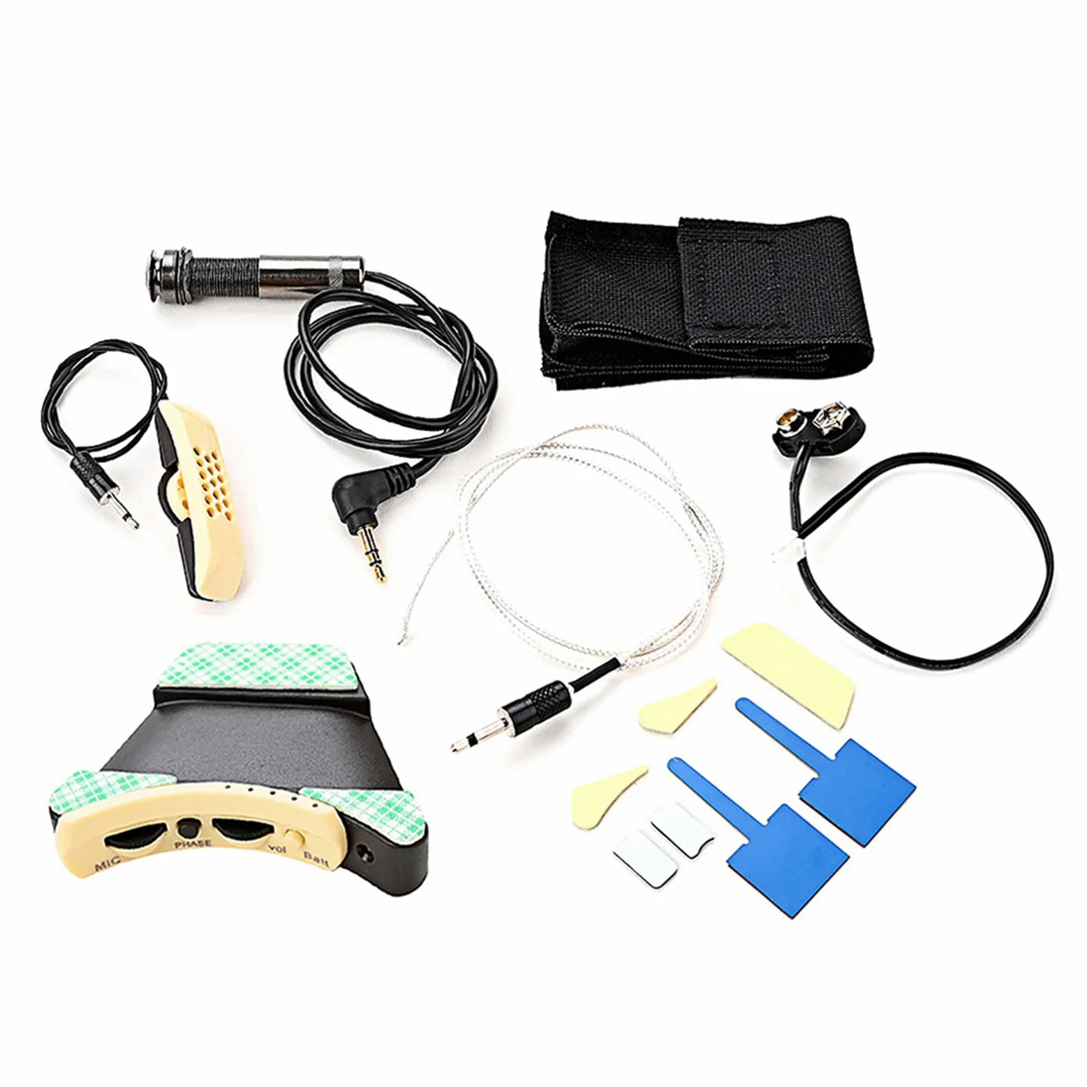 Folk Acoustic Guitar Pickup Korektory gitarowe Piezo Pickup Wzmacniacz Tuner