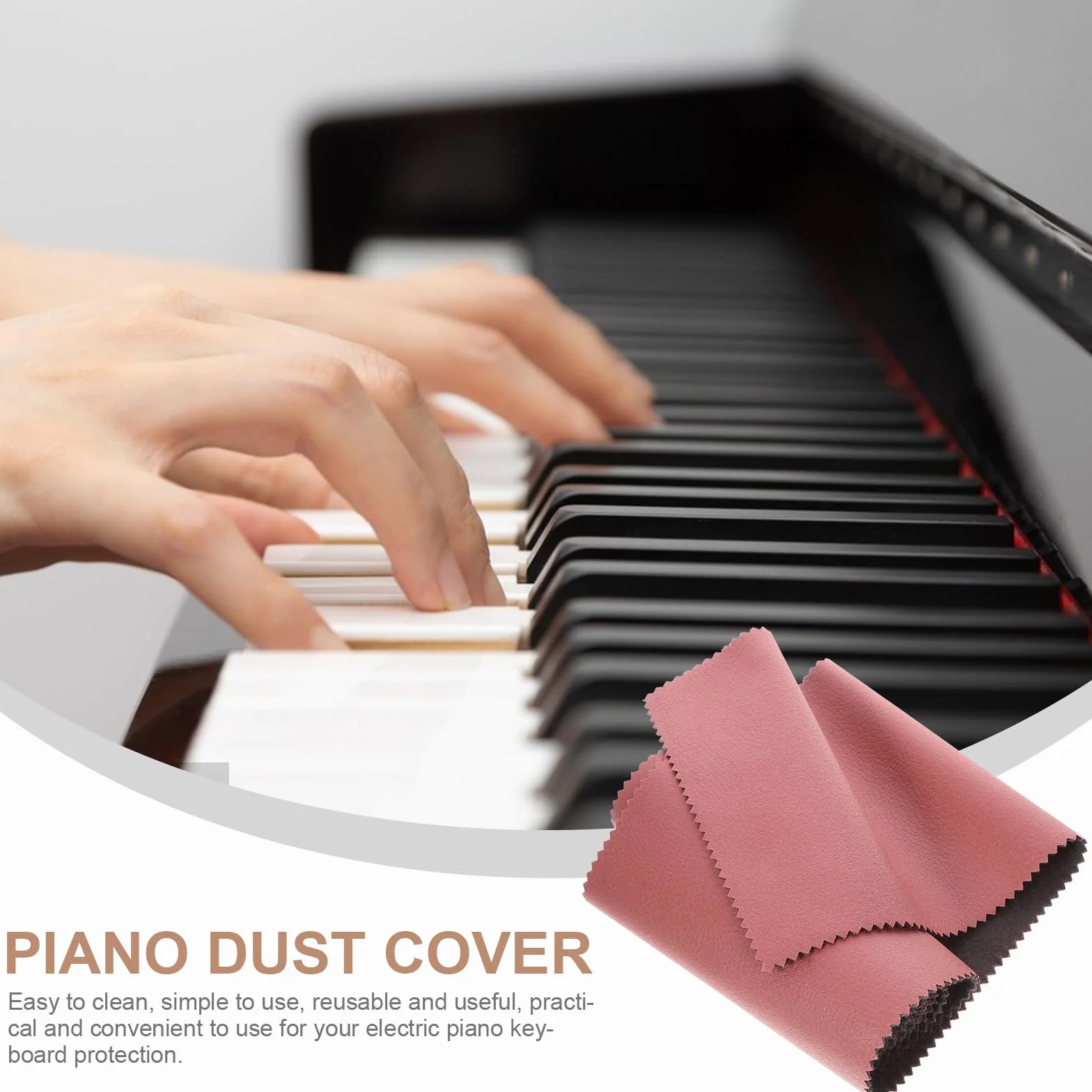 BESTonZON Ochrona przed kurzem fortepianu E Piano ochrona klawiatury, osłona klawiatury, osłona klawiatury do pianina elektrycznego, klawiatura, pianina, osłona klawiatury