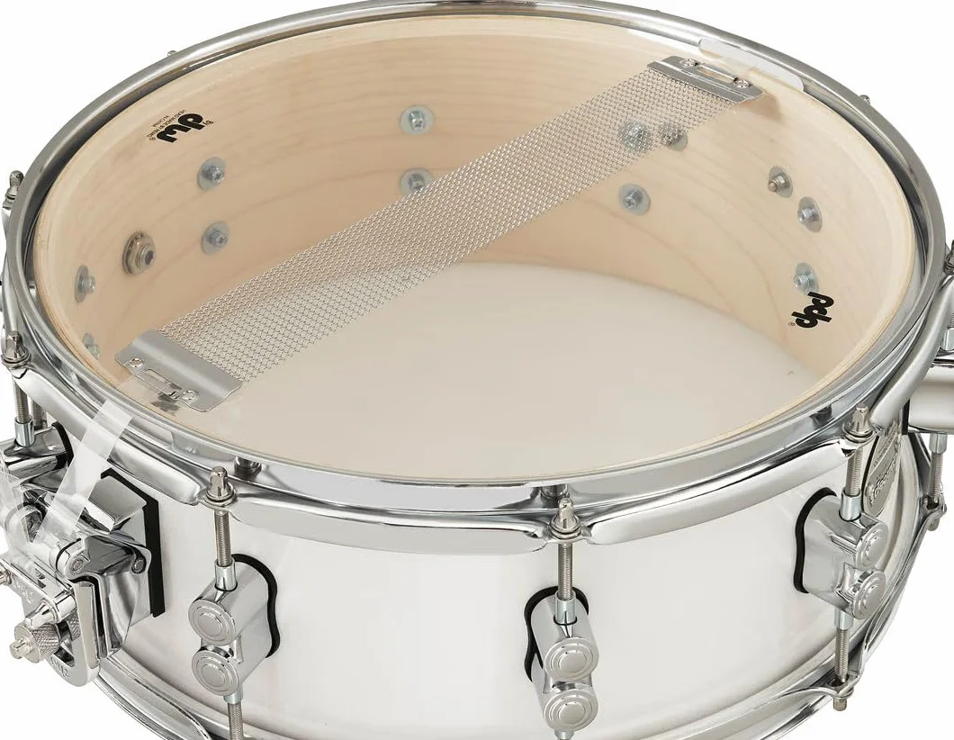 Pacific Drums Concept Werbel Klo, 14" x 5.5", Pearlescent White Lacquer
