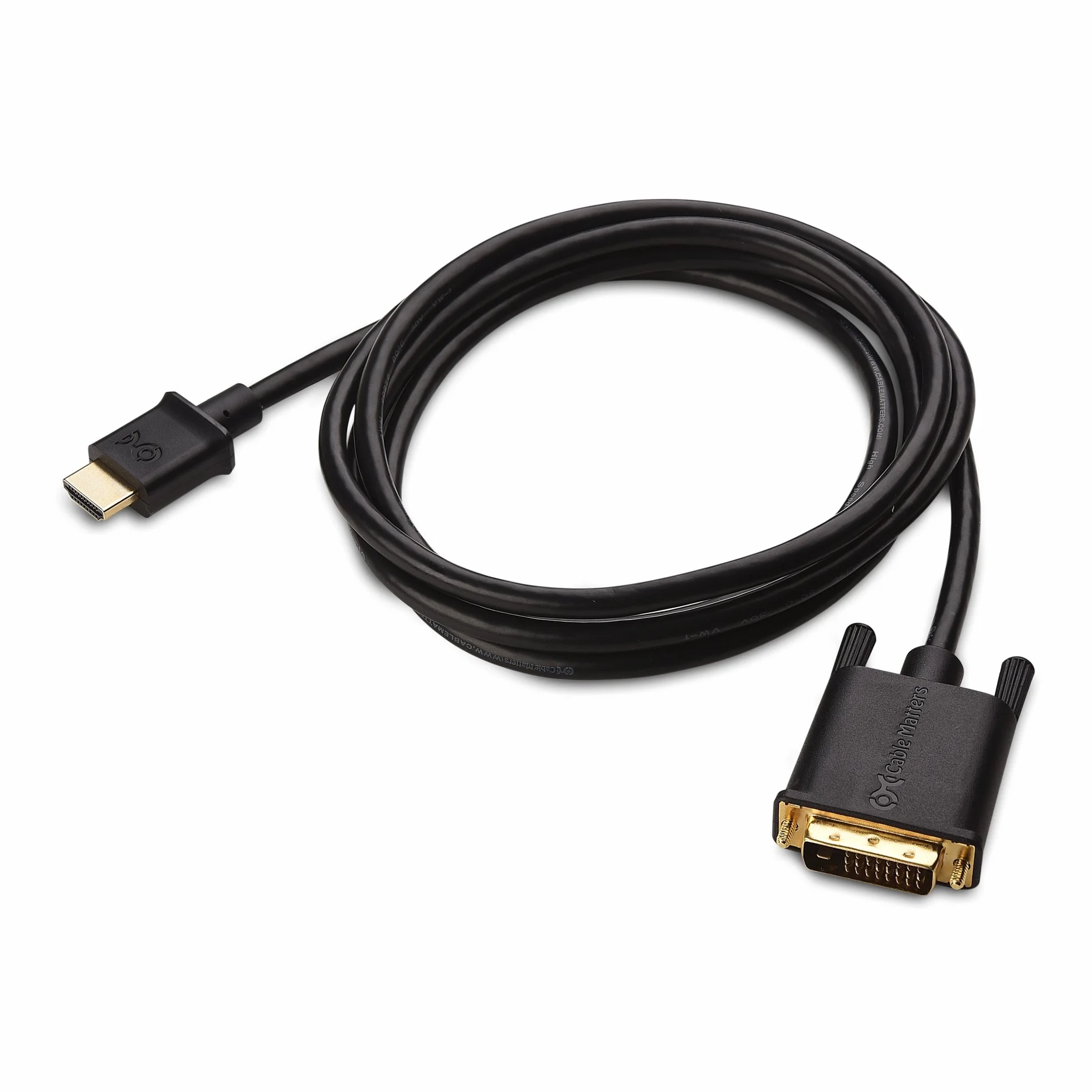 Cable Matters CL3 dwukierunkowy kabel HDMI do DVI (DVI do HDMI) 1,8 m