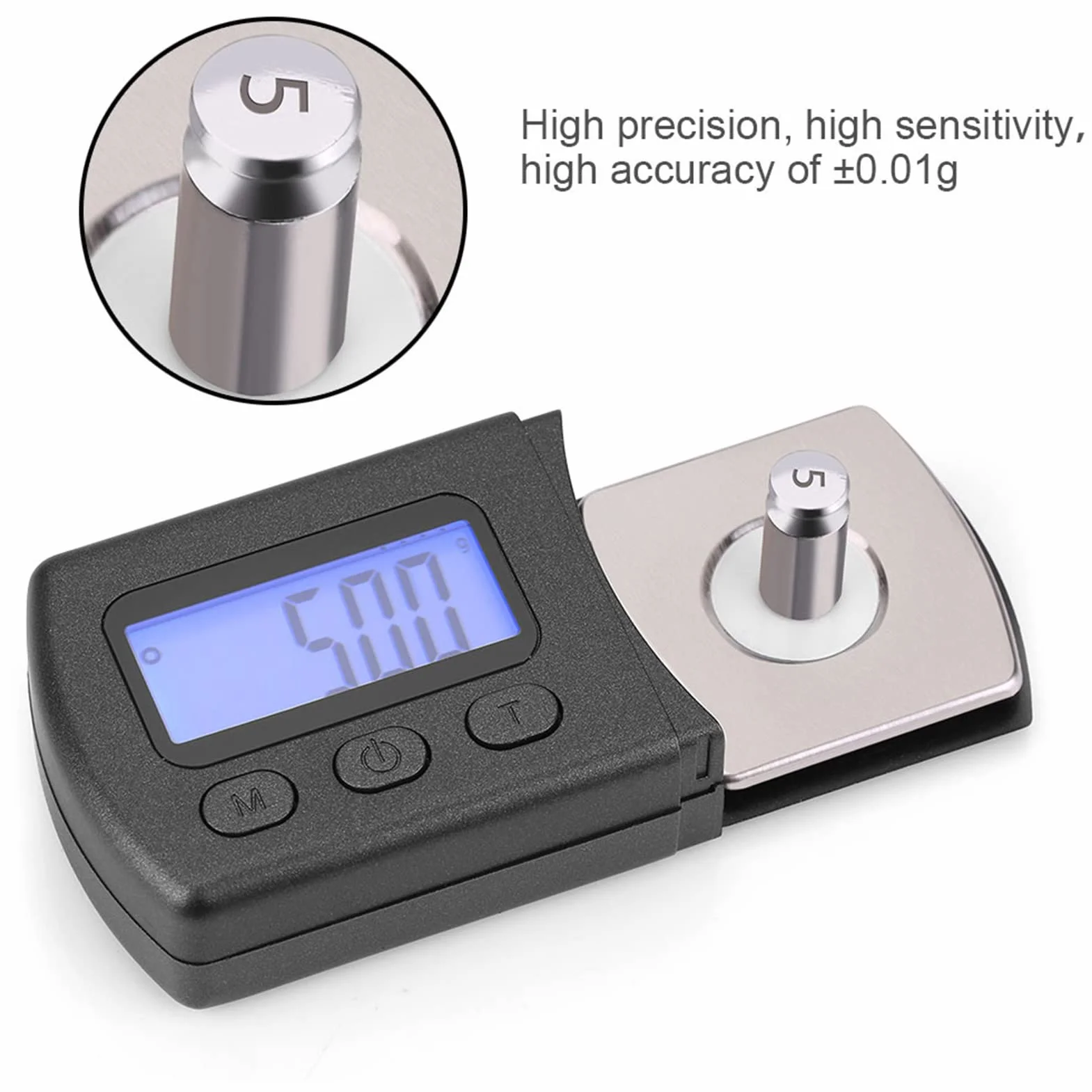 Cyfrowa waga tonowa, gramofon Stylus Force Scale Gauge, 0,01 g, z podświetleniem LCD, do ramienia dźwiękowego