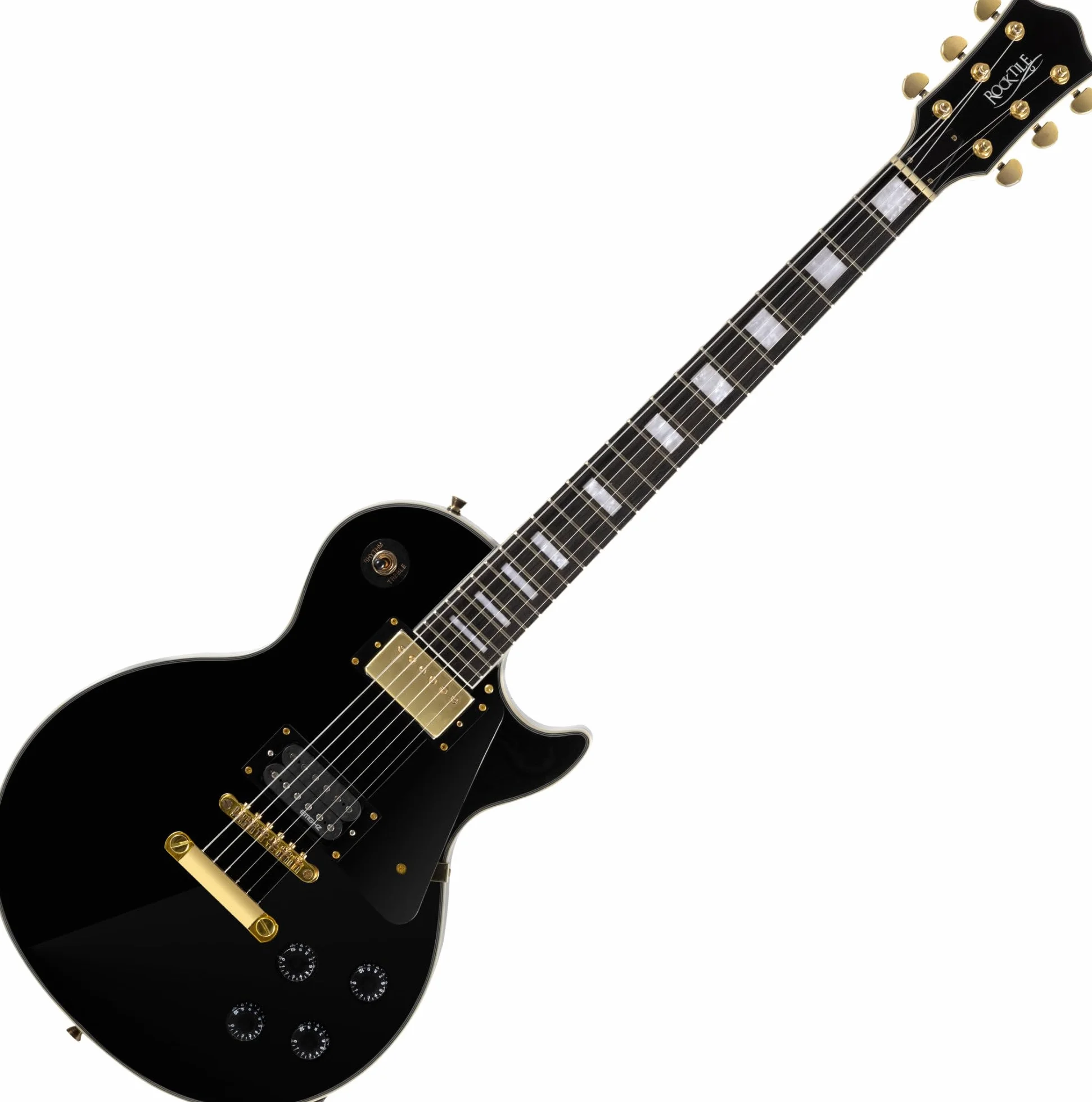 Rocktile Pro L-200BK gitara elektryczna czarna Deluxe