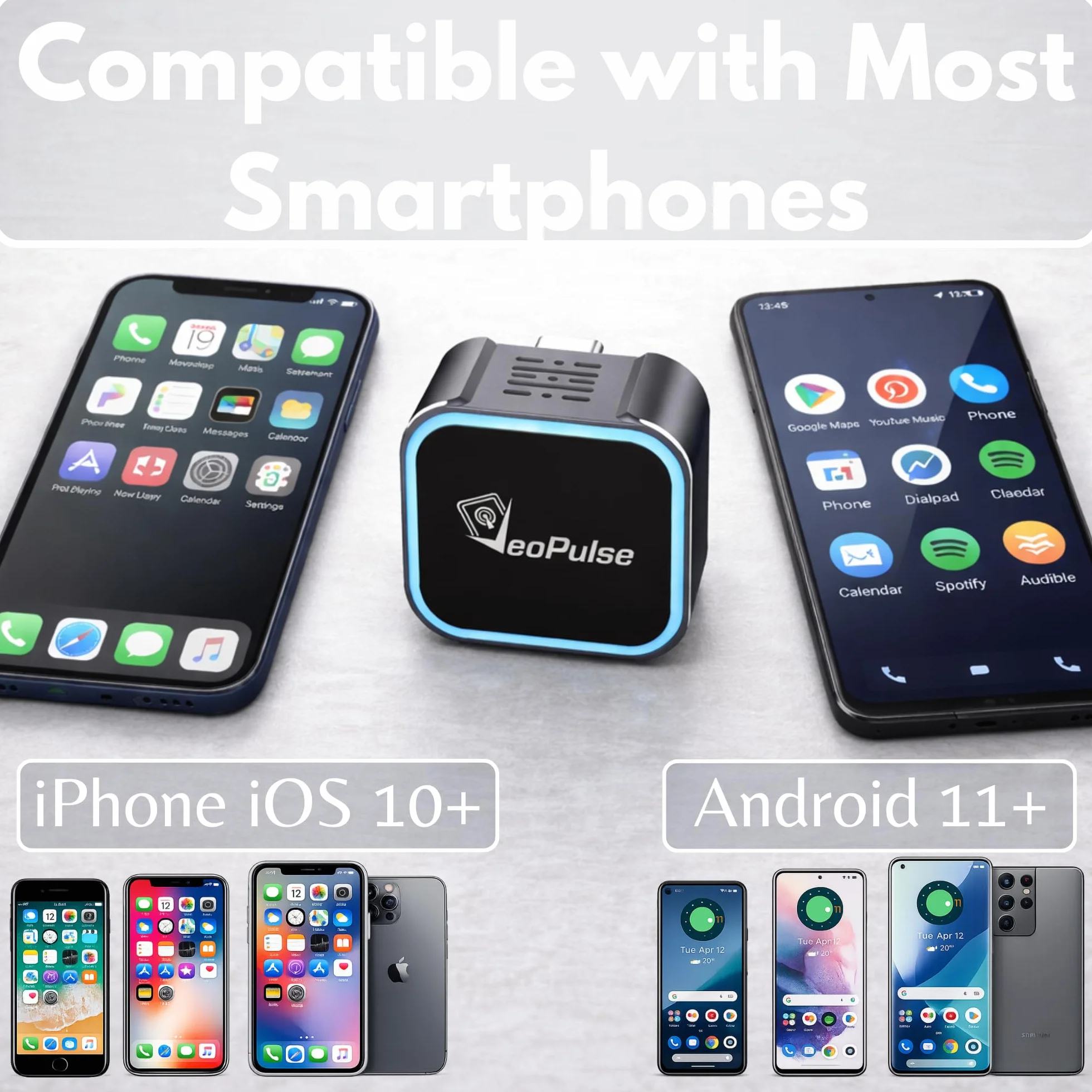 C-Pro [Native USB-A Version] bezprzewodowy adapter CarPlay i Android Auto - podwójna pamięć (idealna dla par) - rozpraszanie ciepła ze stopu cynku - standardowy format USB