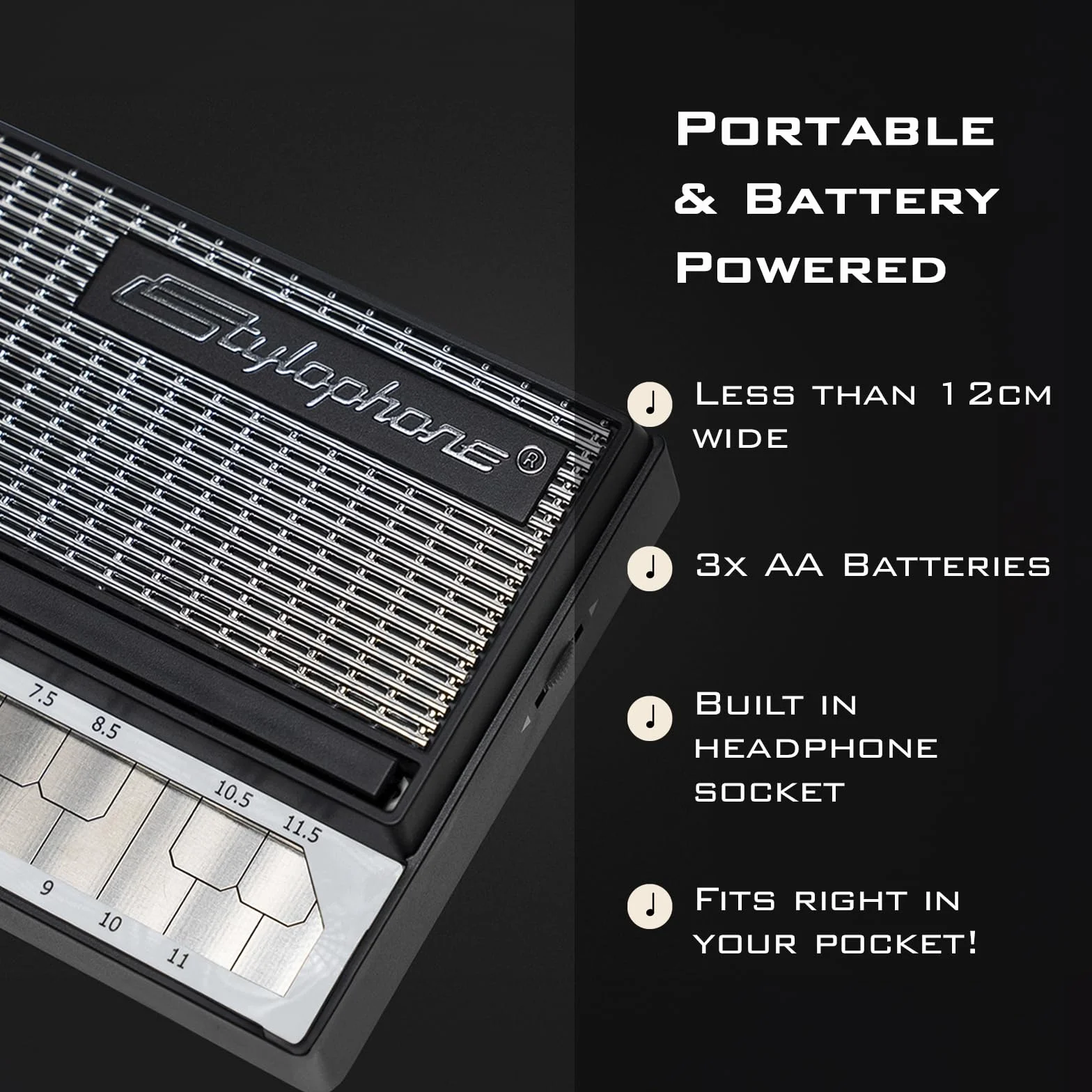 Stylophone Syntezator Czarny 22cm