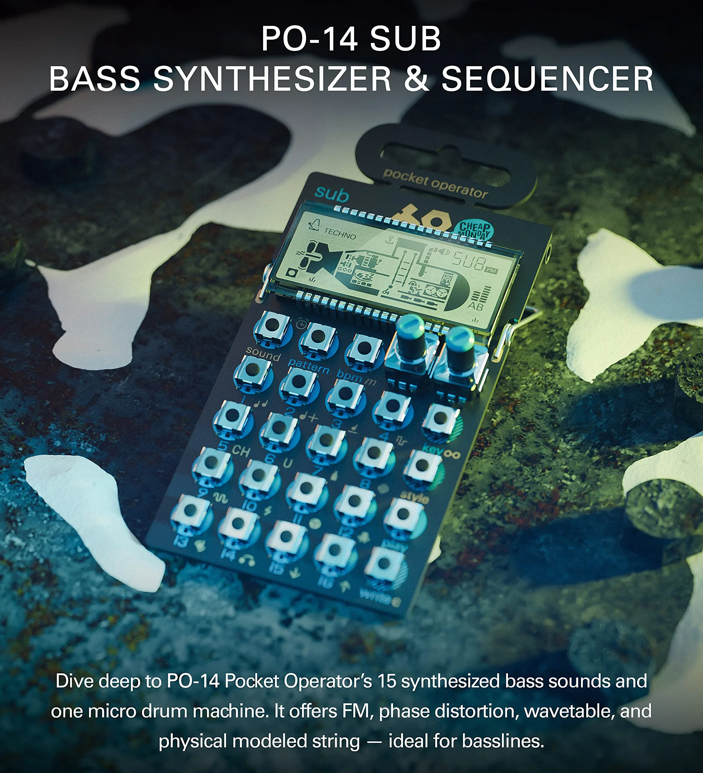 Teenage Engineering Pocket Operator PO-14 Sub Bass Syntezator