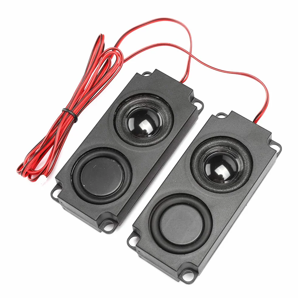 Głośnik Lautsprecher 8 Ohm 5 W Abs 8 Ω 5 W Przenośny Ciężki Bas Wnęka 40 Mm Magnetyczny Podwójny Głośnik do Telewizora Haut Parleur Tv Czarny