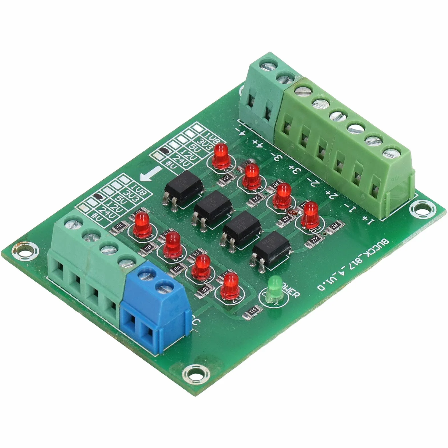 4-kanałowy Izolator Transoptorowy Moduł Konwertera Sygnału PLC PNP NPN na PNP 24V do 5V