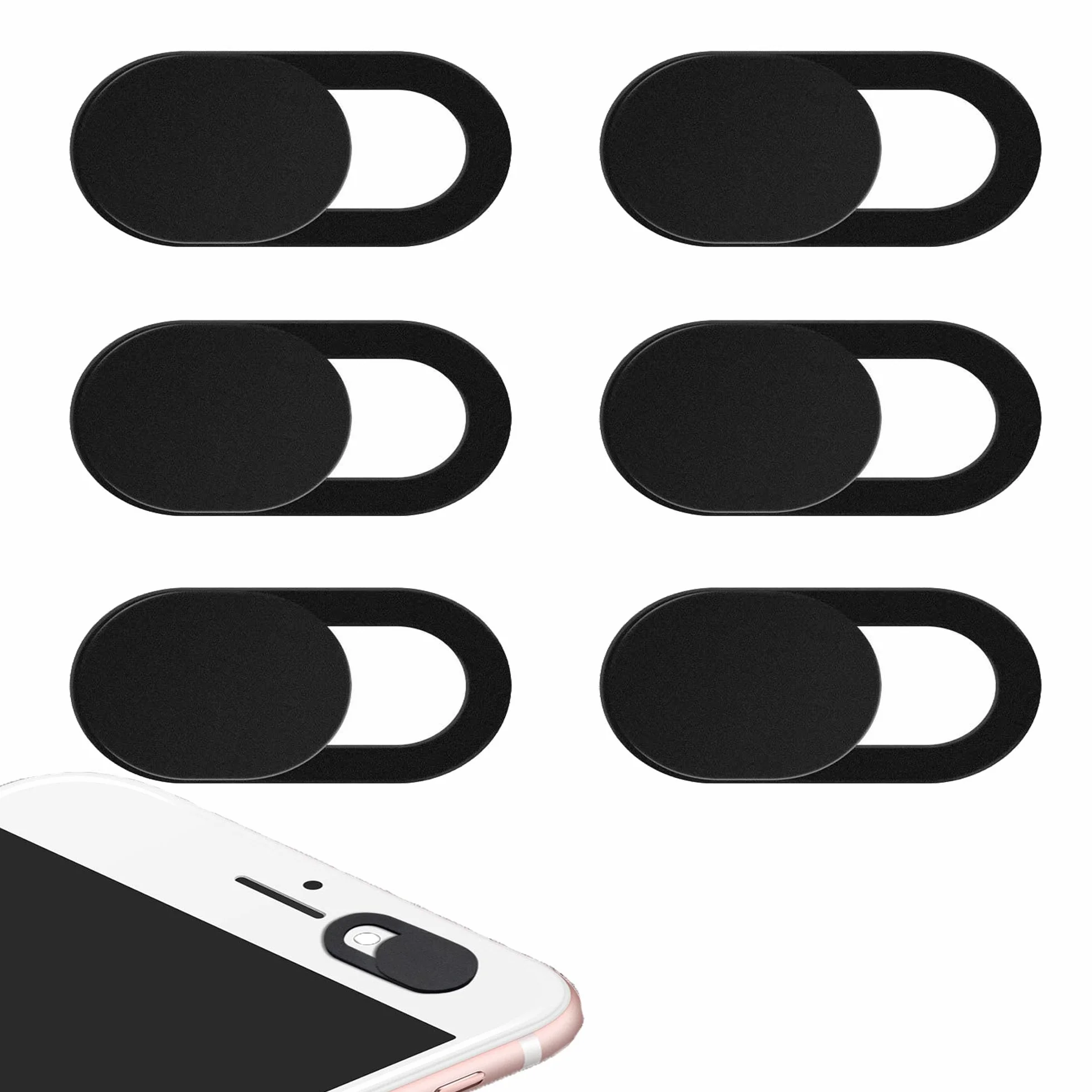 YUEMING 6-pak osłona kamery internetowej, naklejka na kamerę internetową, osłona kamery laptopa do laptopa, pulpitu, Macbook Pro, iMac, komputer, smartfon
