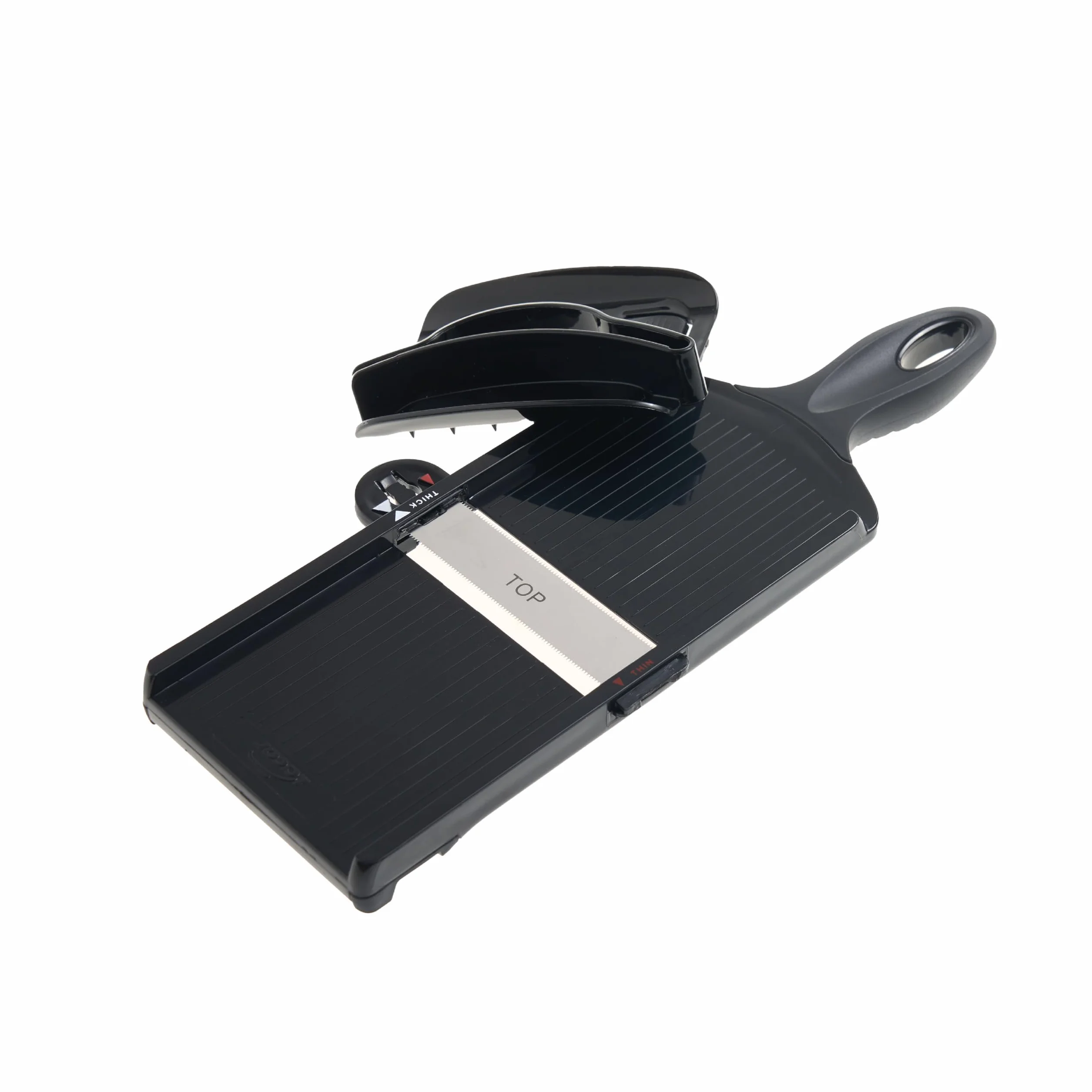 Lacor - 60275 - Dwukierunkowa mandolina szybka, gładkie cięcie, wolne od BPA, system DoubleCut, Ostre ostrza, Dwa rodzaje cięcia, kompaktowa konstrukcja i zdejmowana