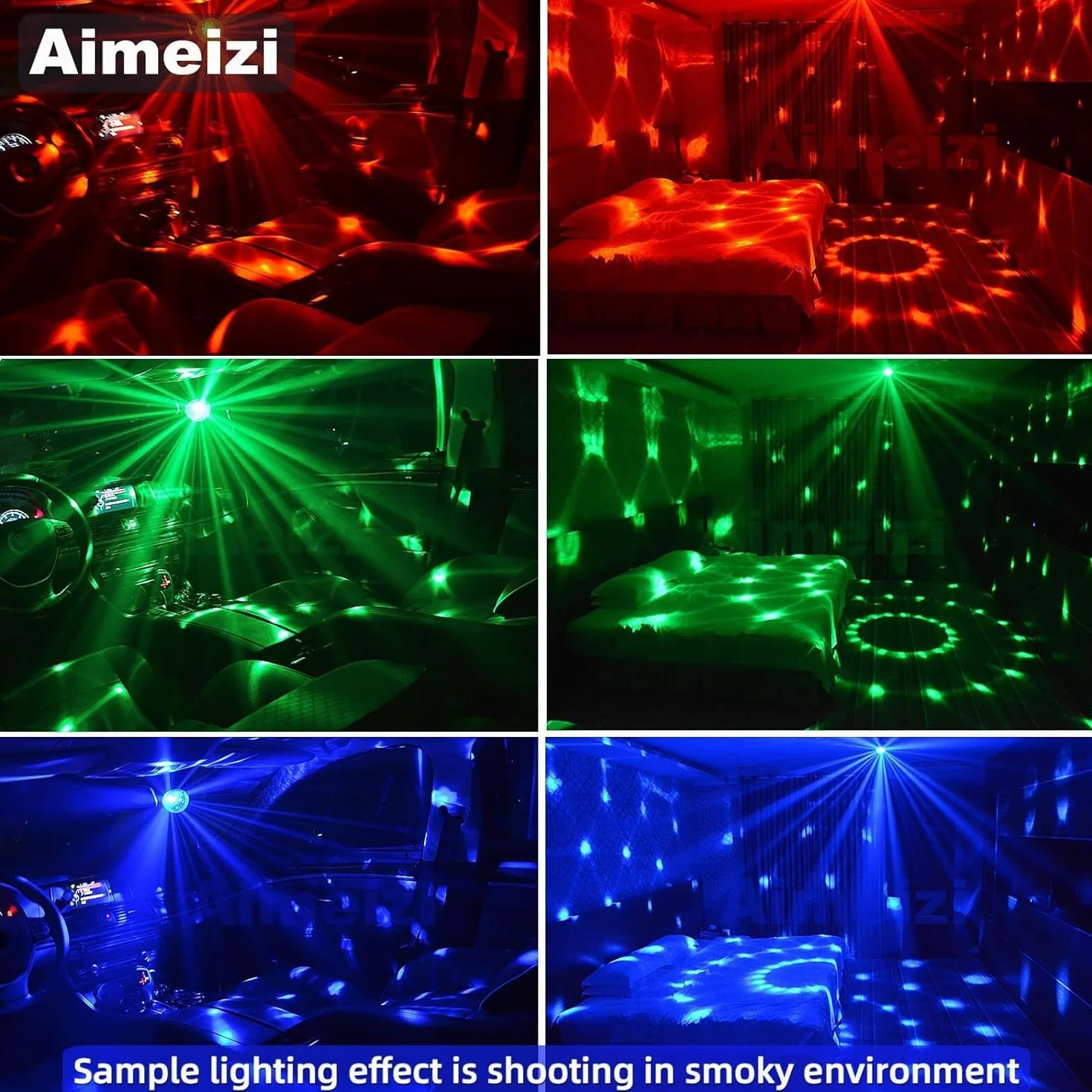 Kula dyskotekowa, światło sceniczne z diodami LED, RGB, z pilotem zdalnego sterowania, projektor stroboskopowy na imprezę, wesele, urodziny