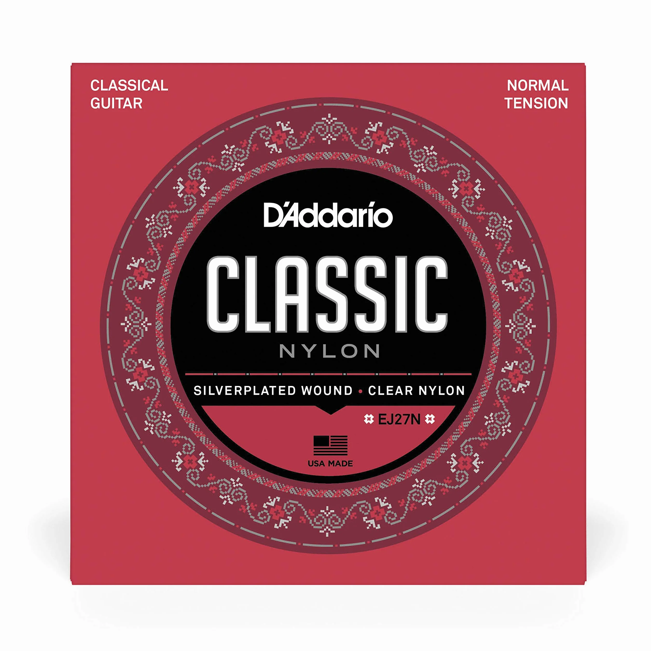 D'Addario Classical Guitar Strings EJ27N Silverplated, Normal - Struna do gitary klasycznej