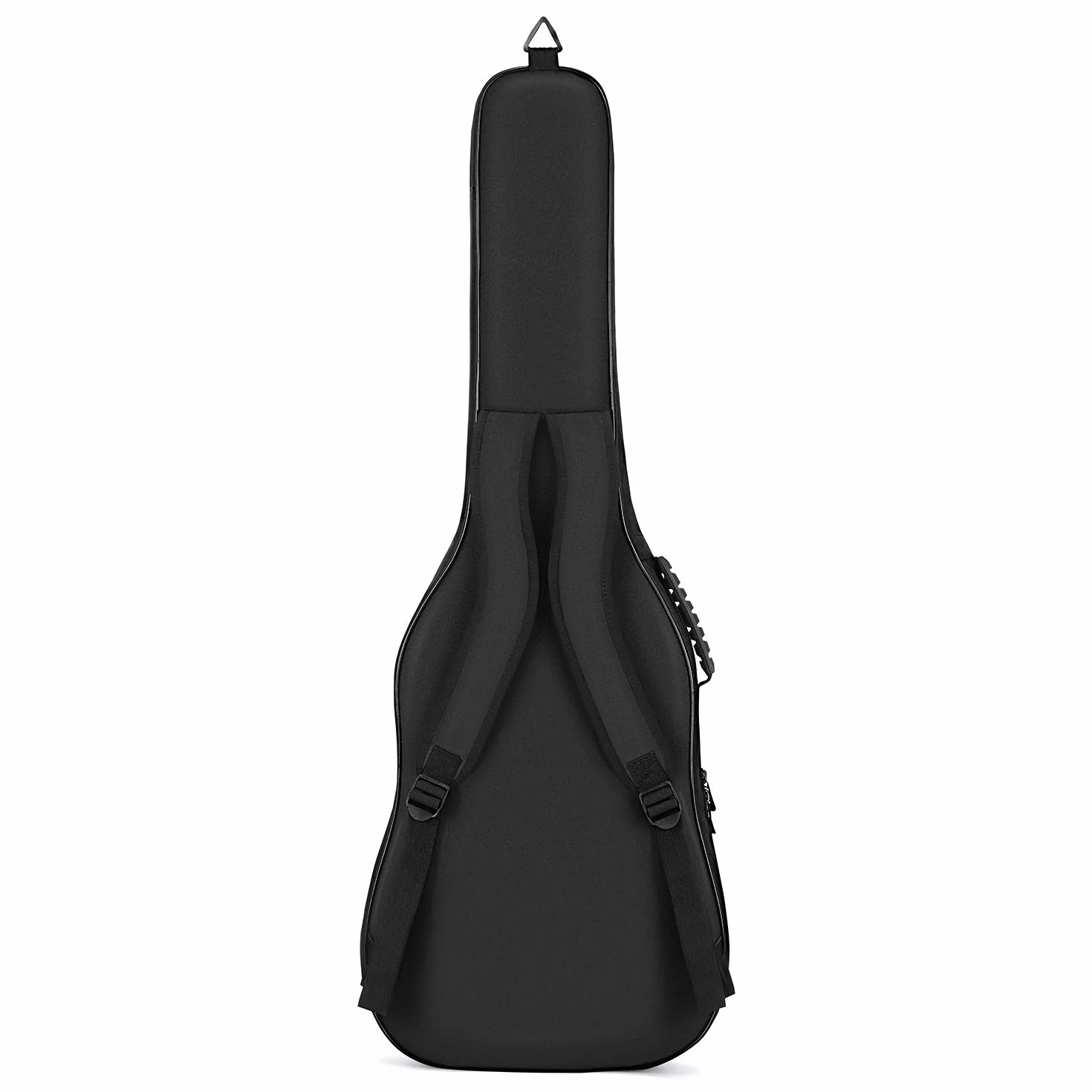 Donner Torba na gitarę elektryczną o grubości 10 mm, miękki, solidny futerał na gitarę z regulowanymi paskami, wodoodporna włóknina, wnętrze, pogrubiona gąbka, dwie kieszenie, czarny