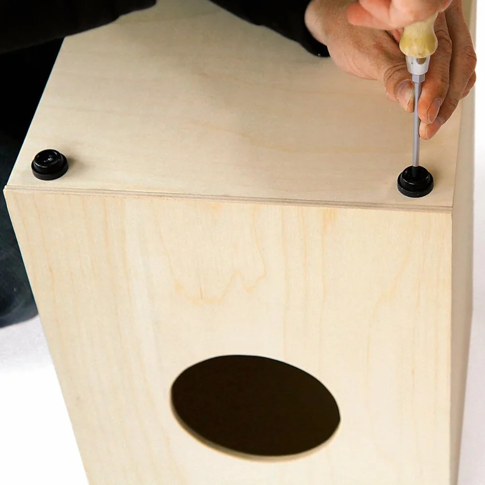 Meinl Percussion MYO Cajon Kit – Kompaktowy Cajon DIY Do Samodzielnego Złożenia – Dla dzieci i dorosłych – Panel Przedni Brzoza Ovangkol (MYO-CAJ-OV)