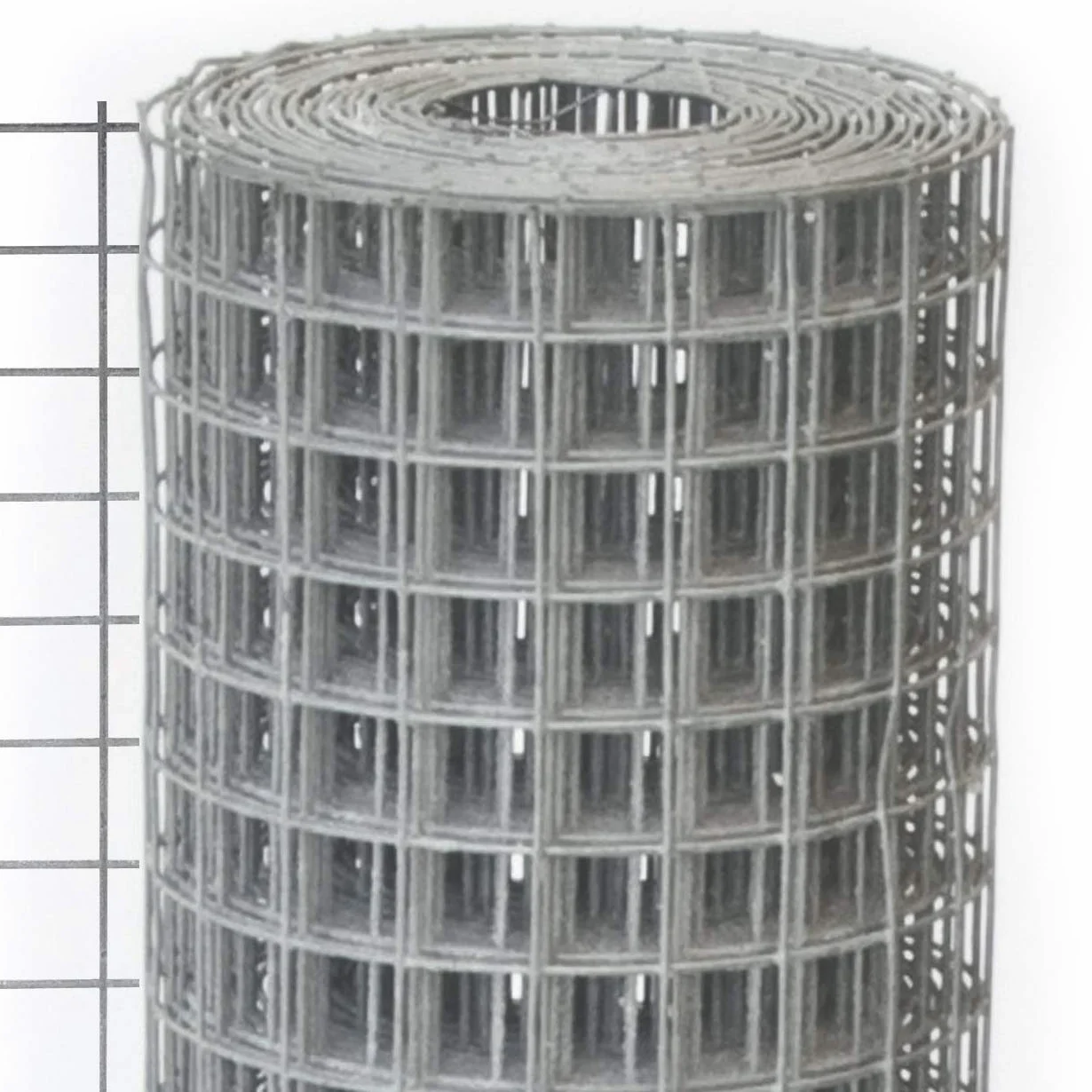 Windhager 79065 Ocynkowana siatka wolierowa dla królików, świnek morskich lub kurczaków, rozmiar oczek 12,7 mm, 2,5 x 0,5 m x 0,63 mm