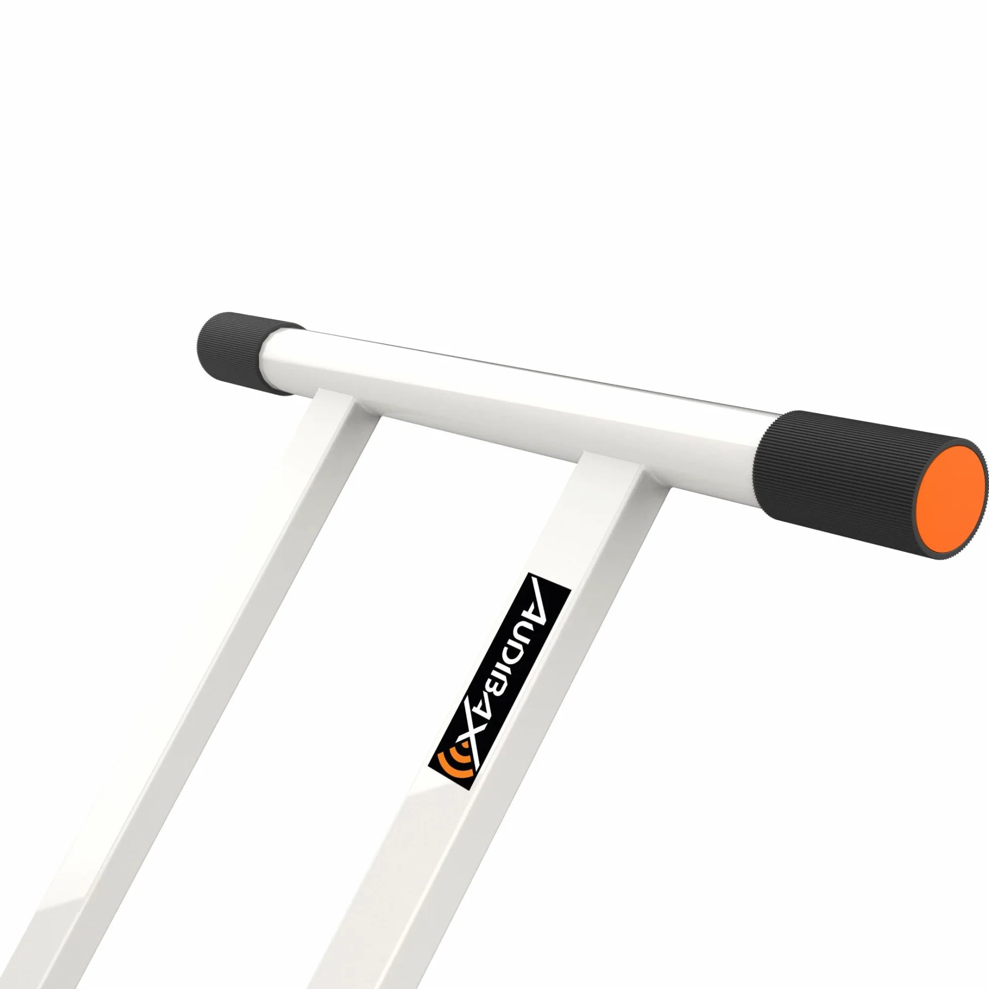 Audibax | Onyx 130 PLUS stojak na pianino - podwójna struktura nożycowa - kotwica Easy Lock - stal - biały kolor - antypoślizgowa podstawa - obciążenie do 65 kg - do Yamaha S. 45, Yamaha S. 125, Casio, Roland