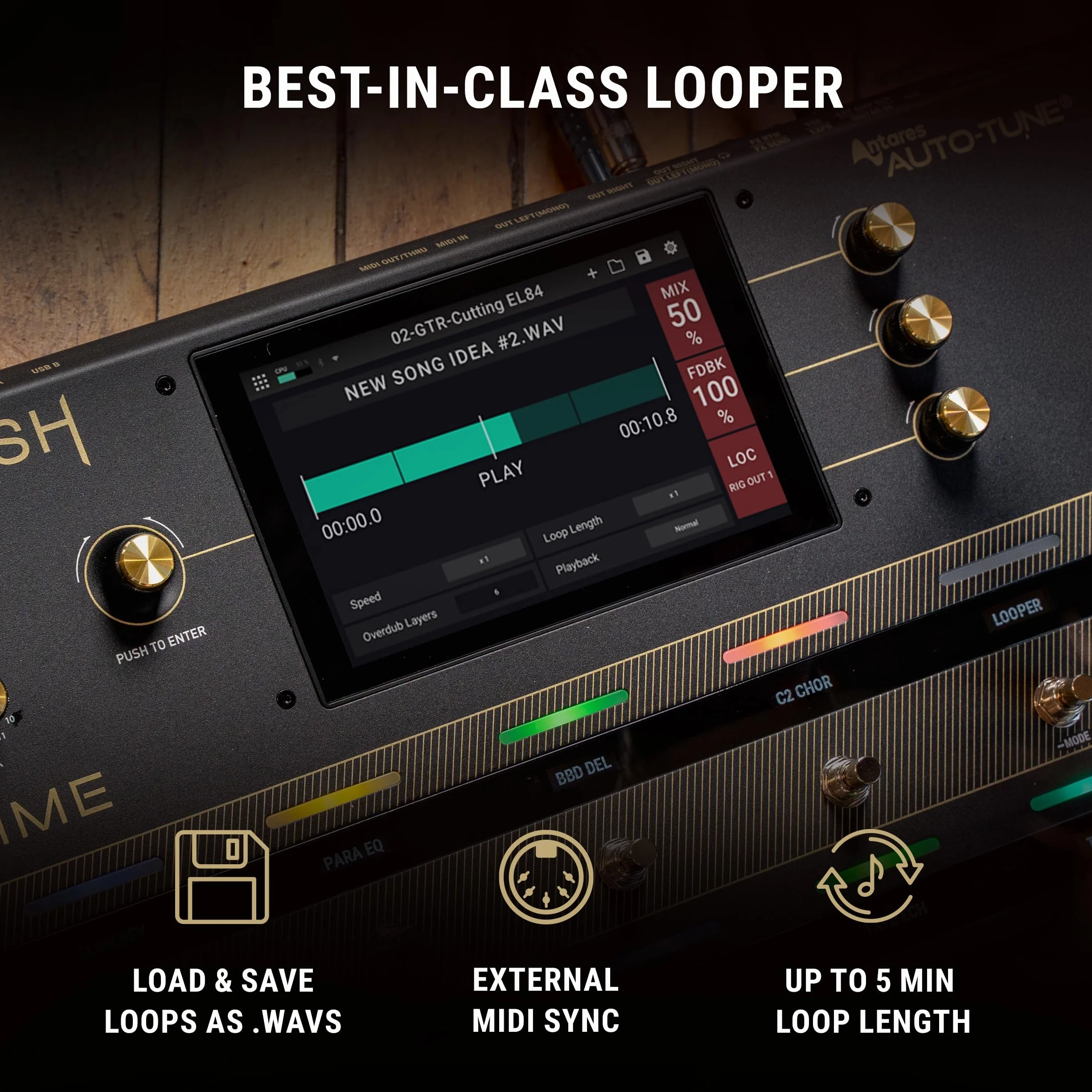 HeadRush Prime – Multiefekt do gitary i wokali z procesorem modelującym, Amp Clonerem, Antares Auto-Tune, WiFi, ekranem dotykowym, Looperem, Bluetooth