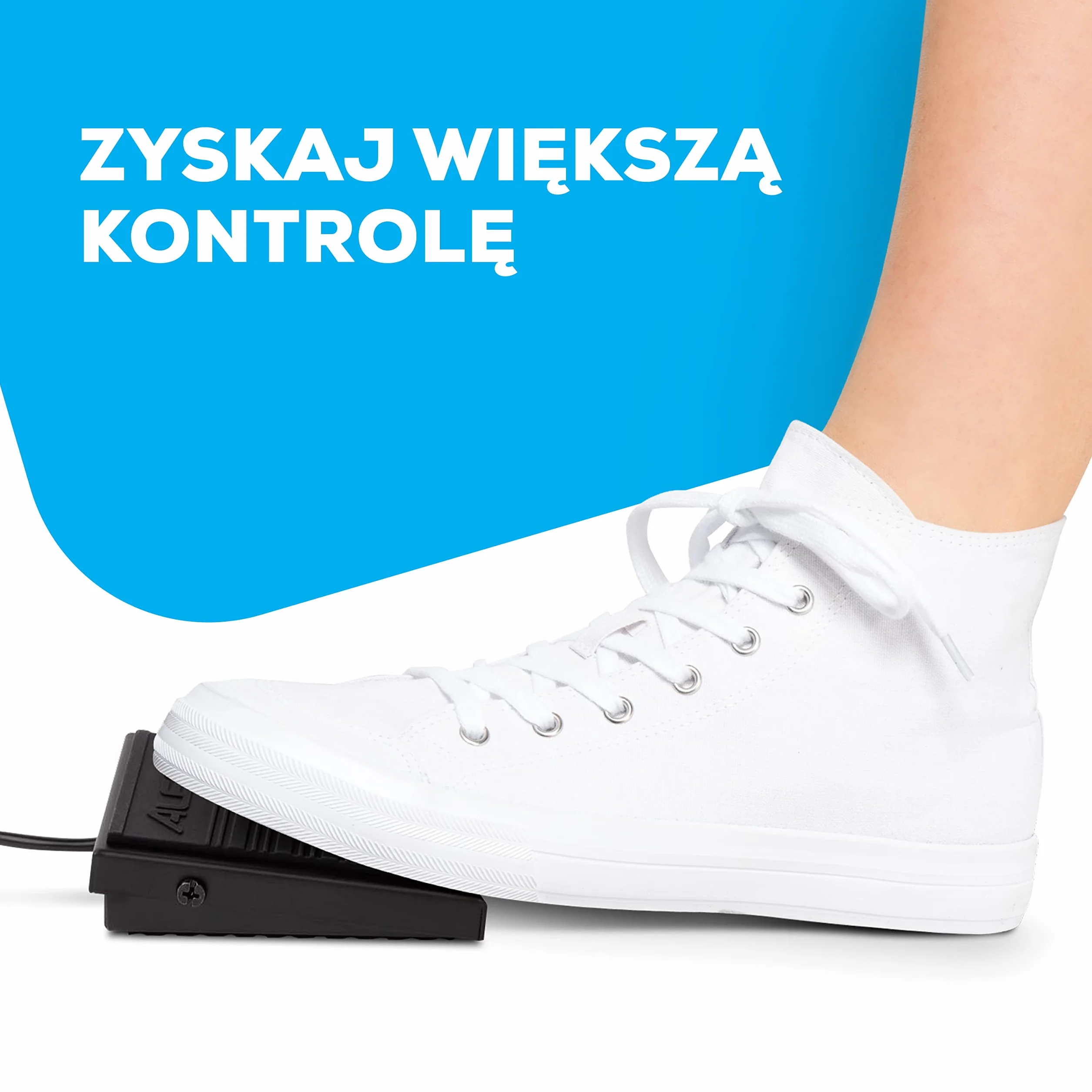 Alesis ASP-1 Uniwersalny Pedał Sustain MKII i Nożny Przełącznik Chwilowy z Kablem 1.5 m i Antypoślizgową Podstawą