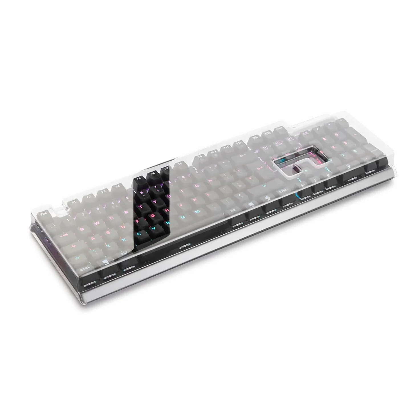 Decksaver Pokrowiec na klawiaturę serii SteelSeries Apex 7 i Apex Pro - Etui ochronne Smoke/Transparent Made in UK