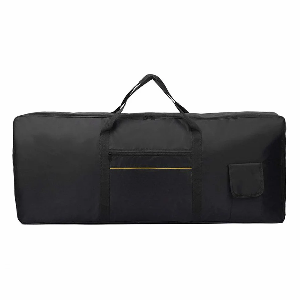 Guer Etui ochronne na keyboard 61 nuta, wyściełane, na pianino z 61 klawiszami i elektrycznym pianinem, z tkaniny Oxford 420D, wodoodporne, 98 x 41 x 13 cm, kolor czarny