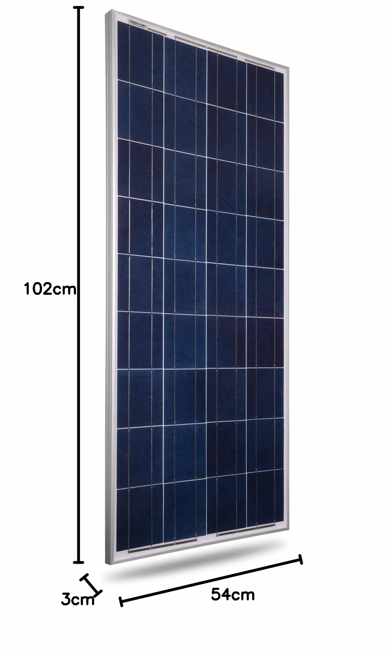 Panel słoneczny 100 W, 12 V, polikrystaliczny