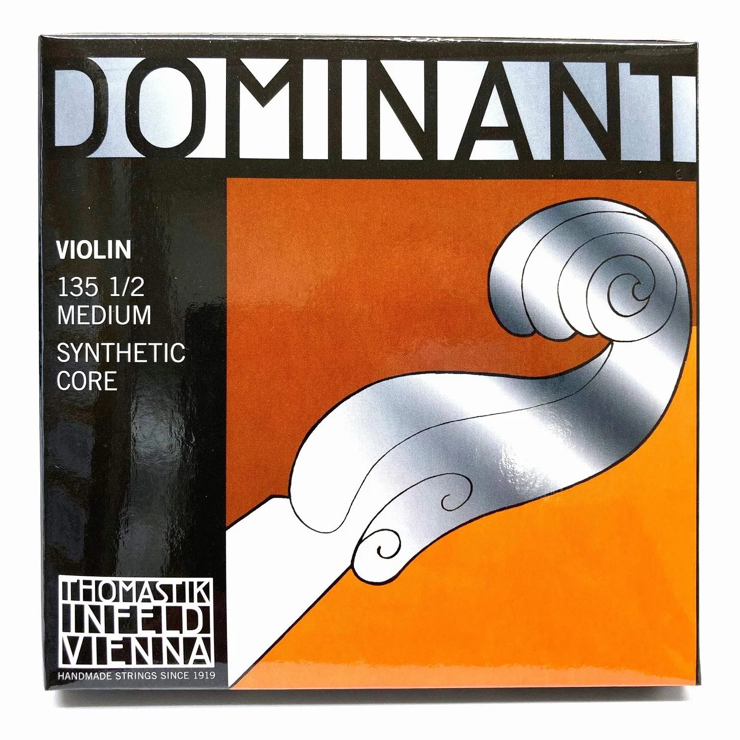 Thomastik-Infeld Dominant komplet strun skrzypcowych 1/2 – syntetyczny rdzeń, średnie napięcie