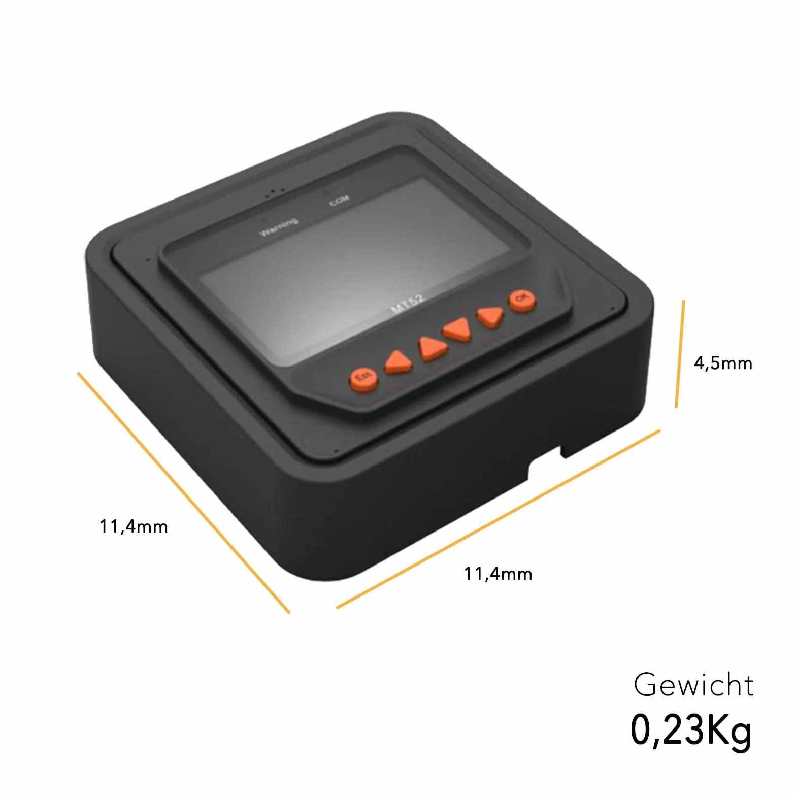 EPEVER® MT52 jednostka zdalnego sterowania do monitorowania i ustawień parametrów regulatora ładowania MPPT