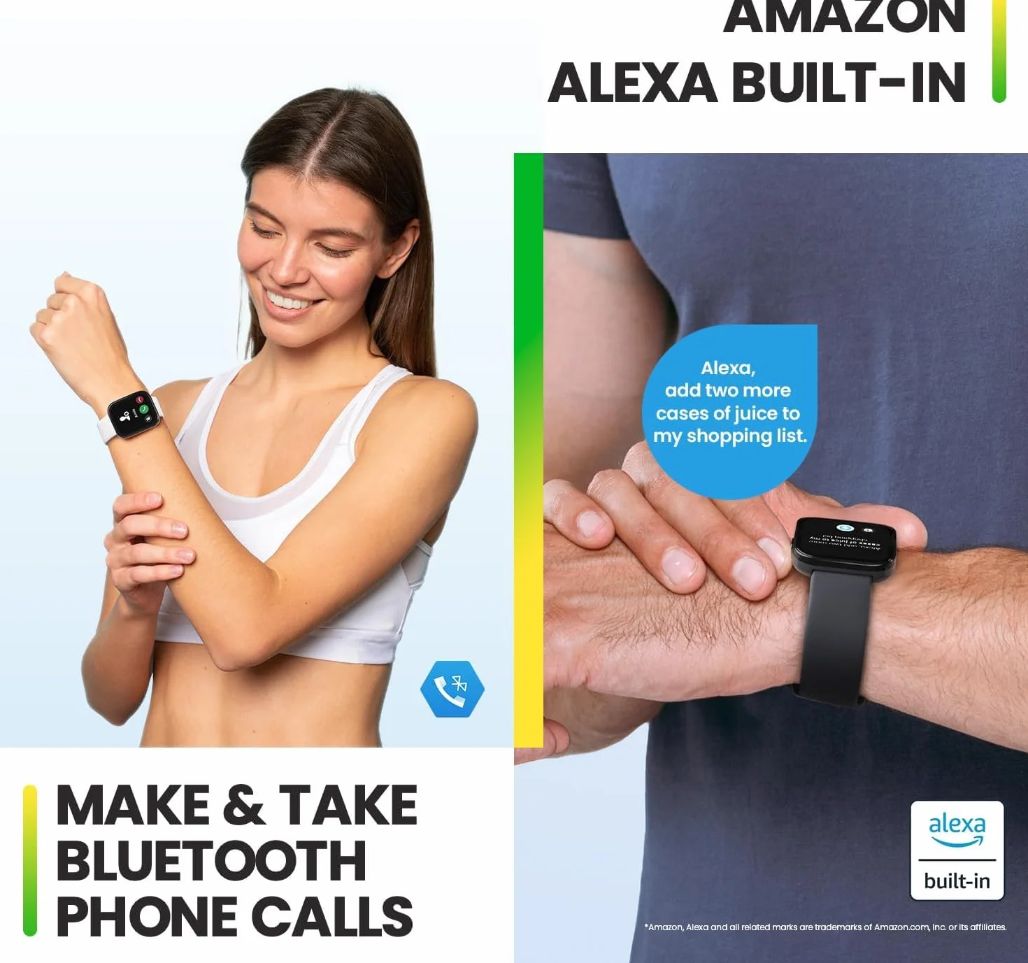 Amazfit Bip 5 SmartWatch Duży ekran 1,91", połączenia Bluetooth, Alexa, GPS Tracking, 10-dniowa bateria, śledzenie stanu fizycznego z tętnem, monitorowanie SO2 - Czarny