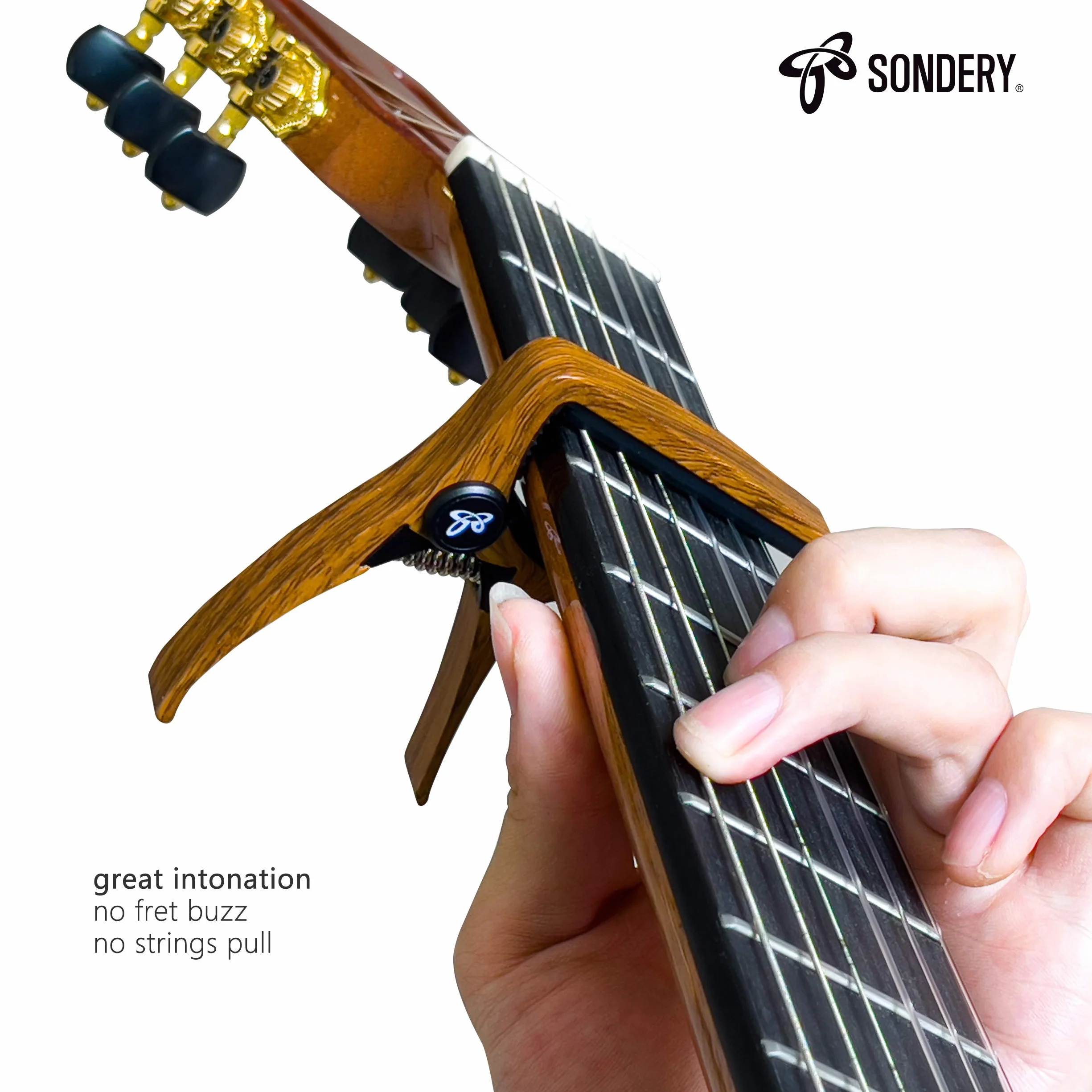 Kapodaster do gitary klasycznej, klasycznej, nylonowej struny, kapodaster, gitara koncertowa Capo