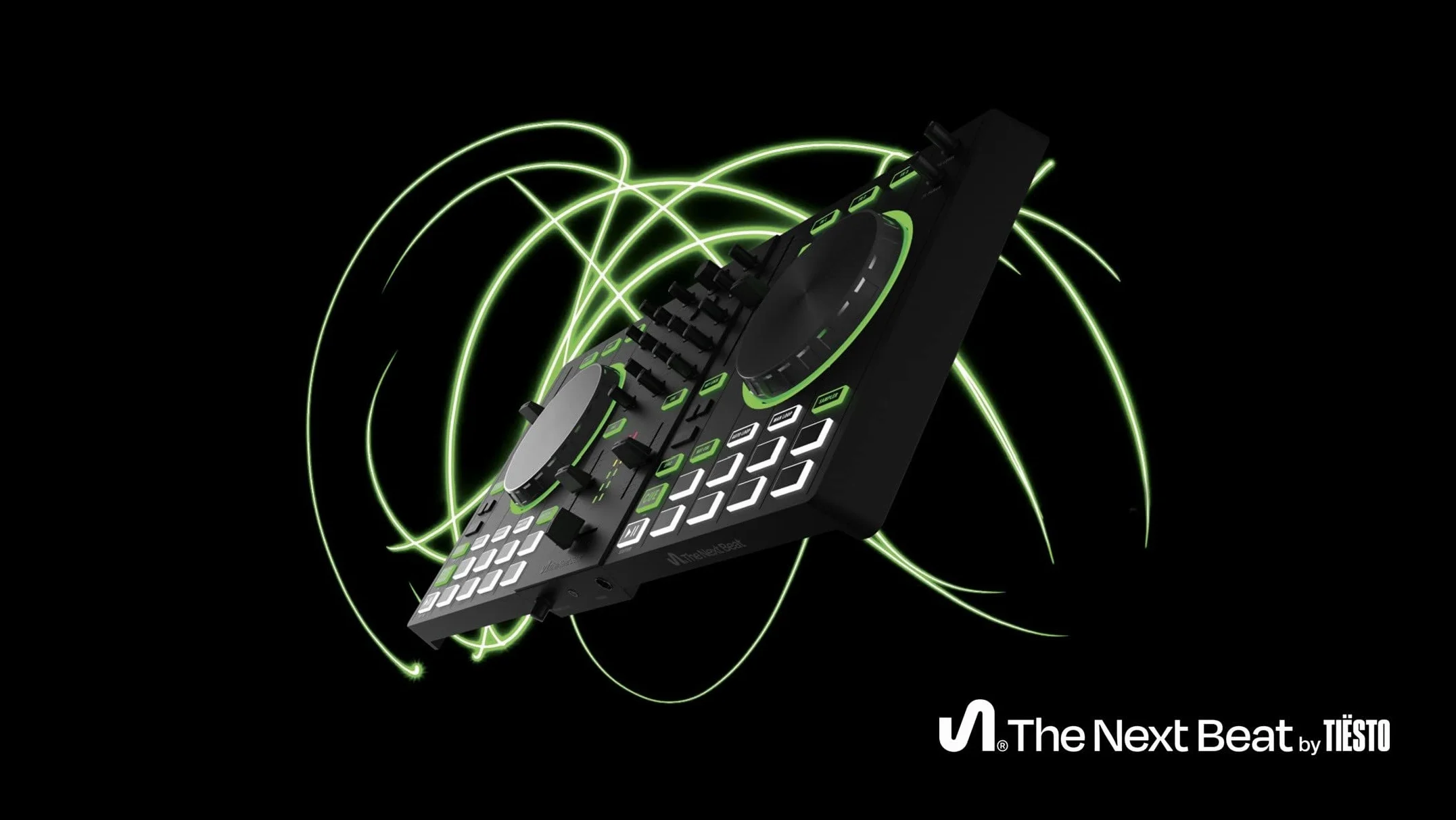 The Next Beat Tiësto DJ Controller - Łatwa profesjonalna nauka - wtyczka brytyjska - Lekcje online i aplikacje DJ w zestawie - bezpłatny 30-dniowy okres próbny muzyki Beatport