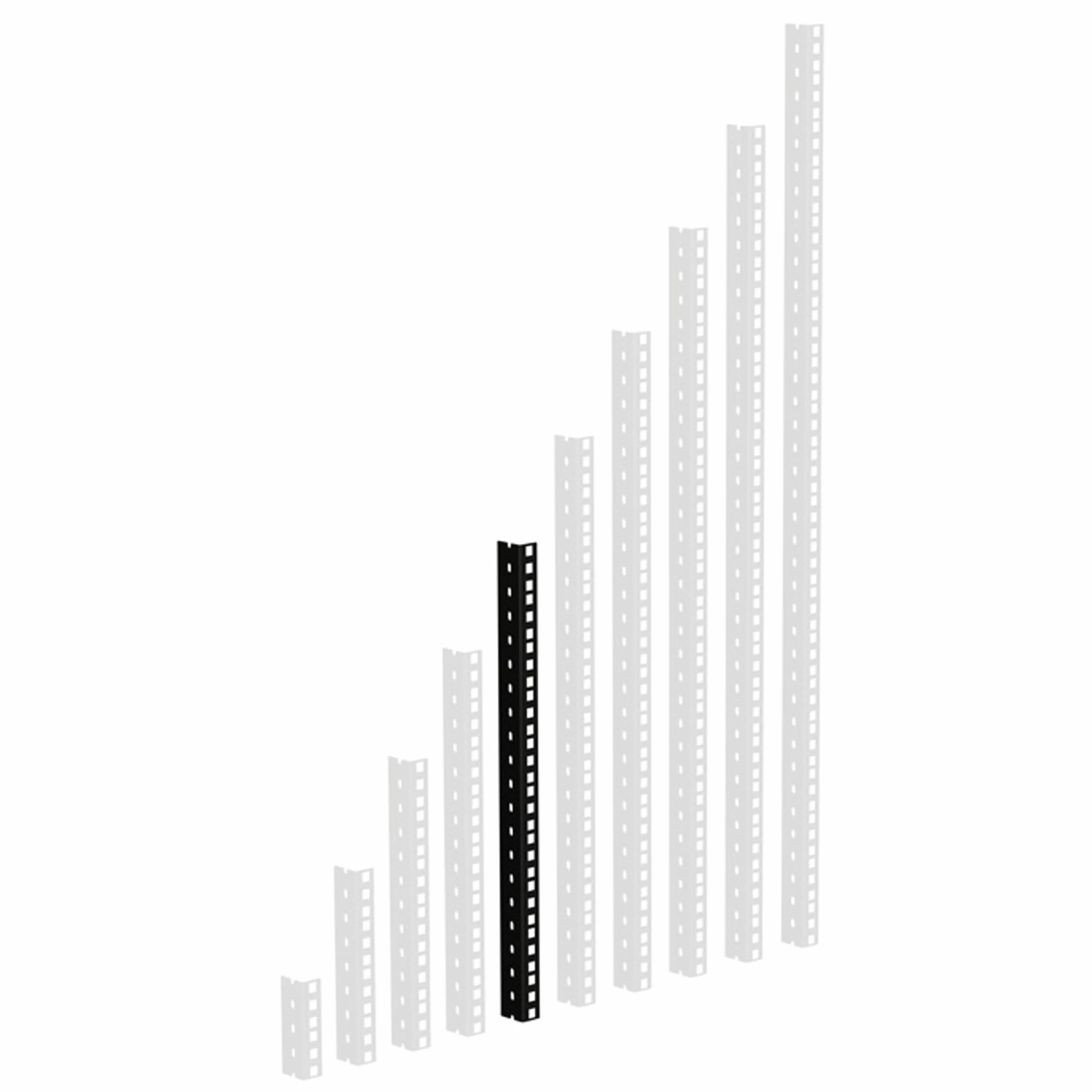 Adam Hall 19" Parts 61535 B 10 szyna mocująca 10 HE