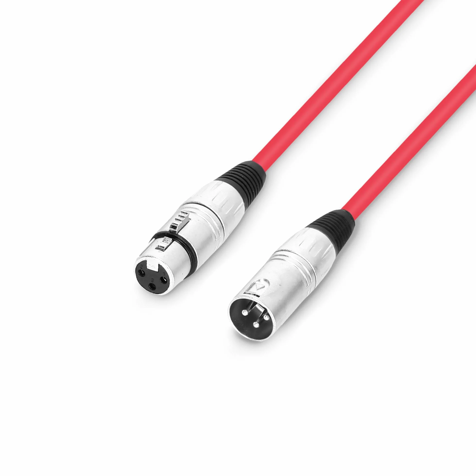 Adam Hall Cables 3 STAR MMF 0050 RED - kabel mikrofonowy XLR żeński na XLR męski 0,5 m czerwony