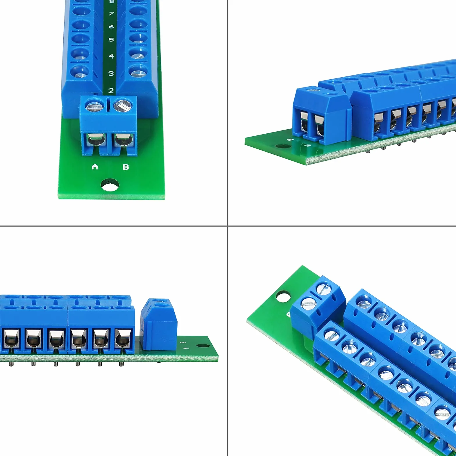 Power Distribution Board Kit, 2 x 12 pozycji, podwójne okablowanie, rozdzielacz prądu, płytka 2 wejścia, 2 x 13 wyjść do DC AC 24 V 10 A